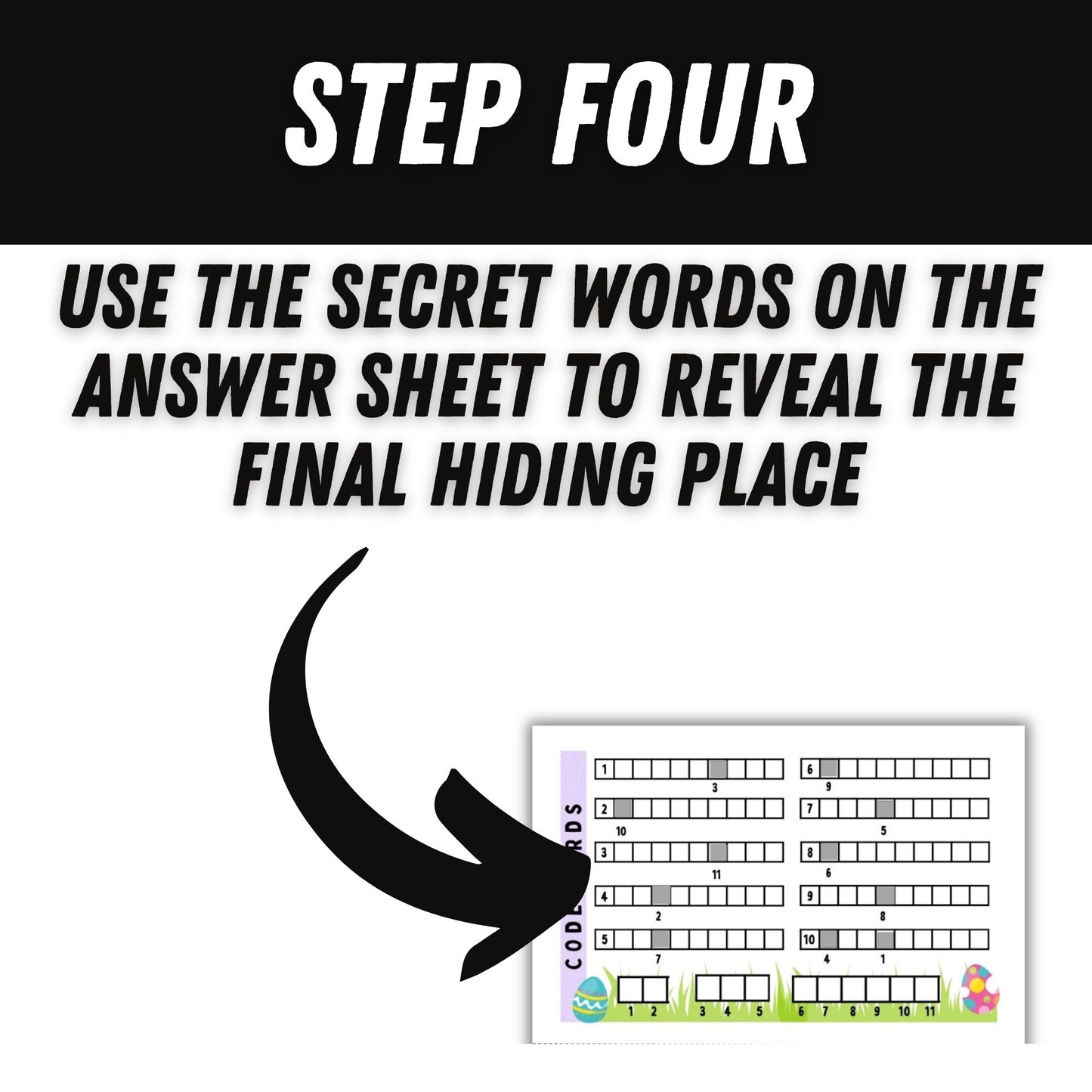 Printable Easter scavenger hunt.