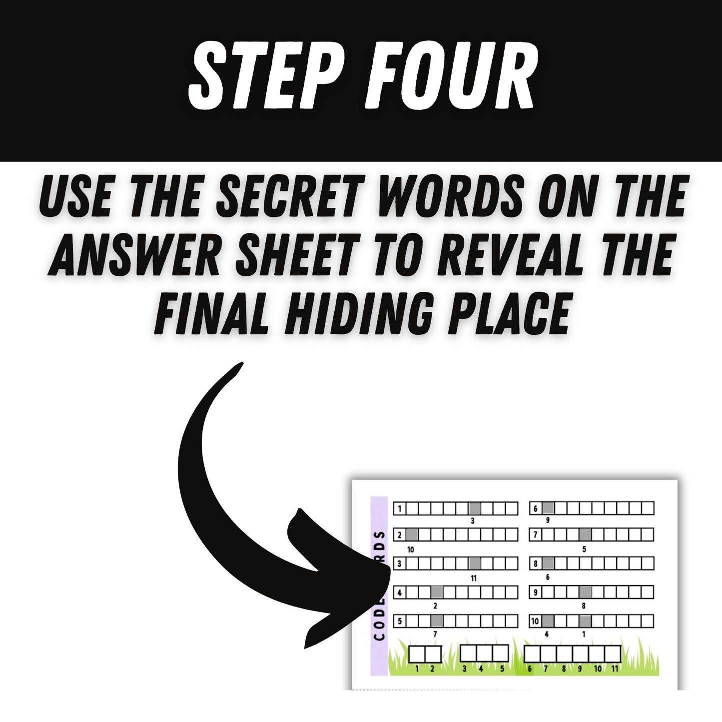 printable teen Easter scavenger hunt.