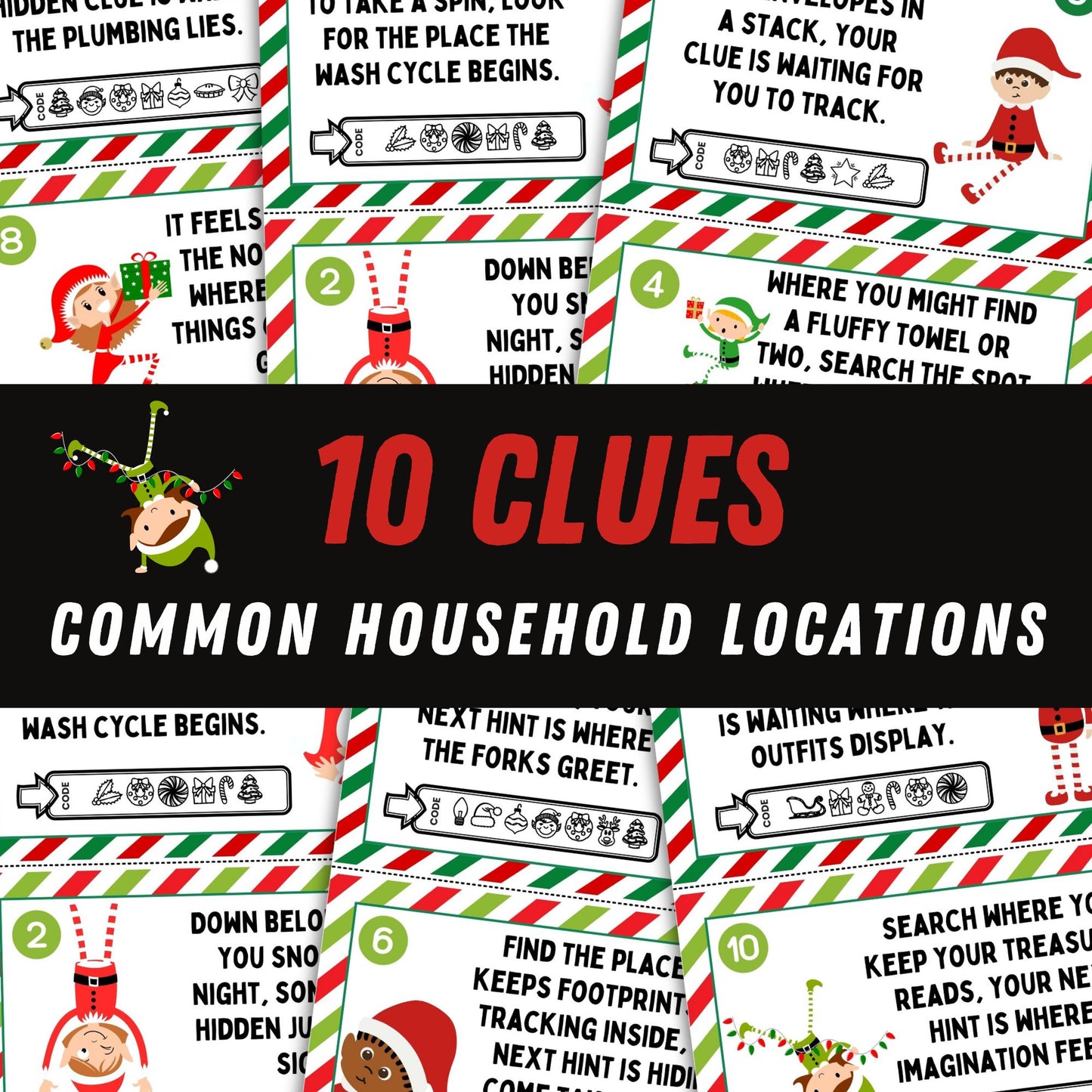 Printable Elf Arrival Scavenger Hunt