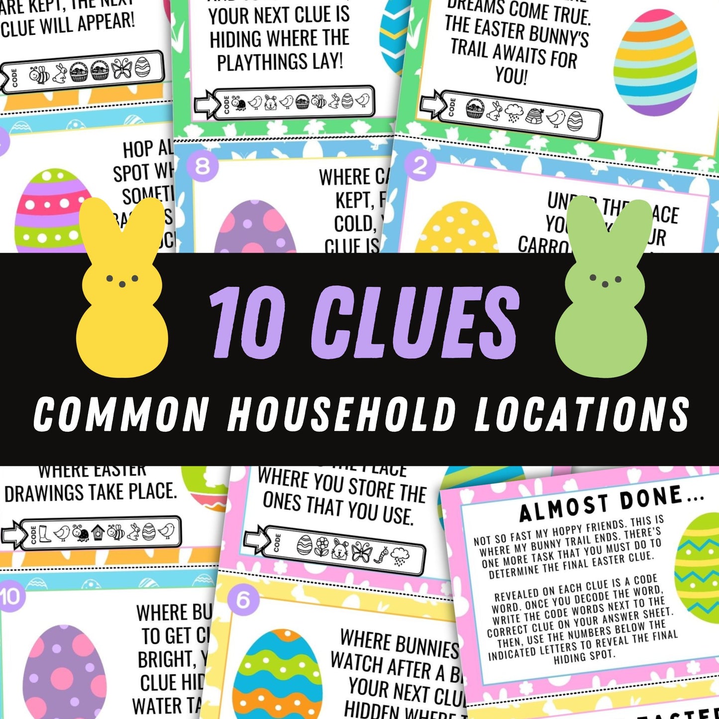 Printable Easter scavenger hunt.