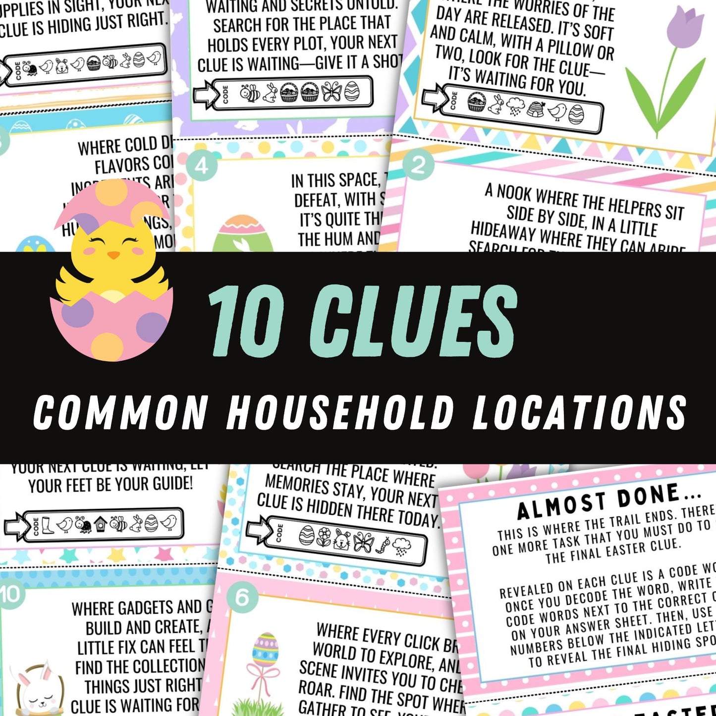 printable teen Easter scavenger hunt.
