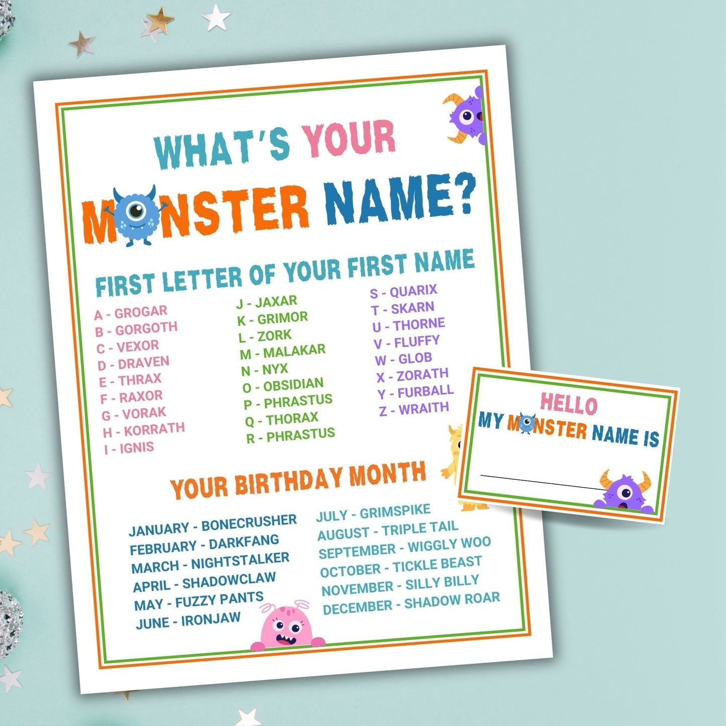 What's Your Monster Name
