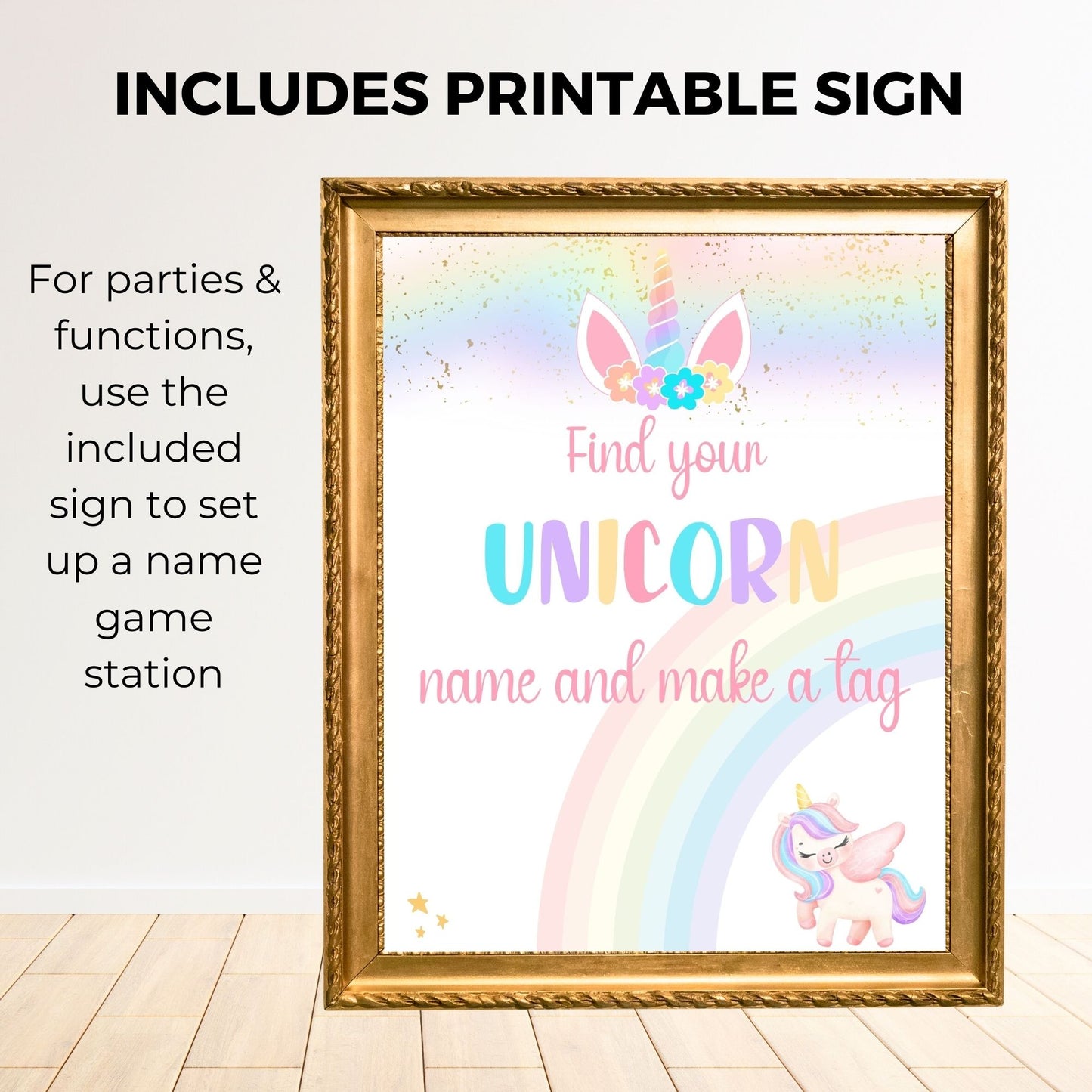 Printable What's Your Unicorn Name