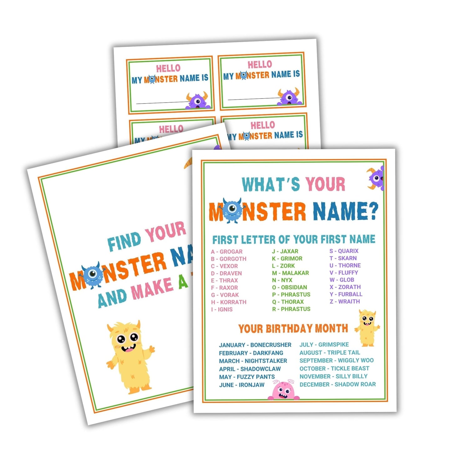 What's Your Monster Name