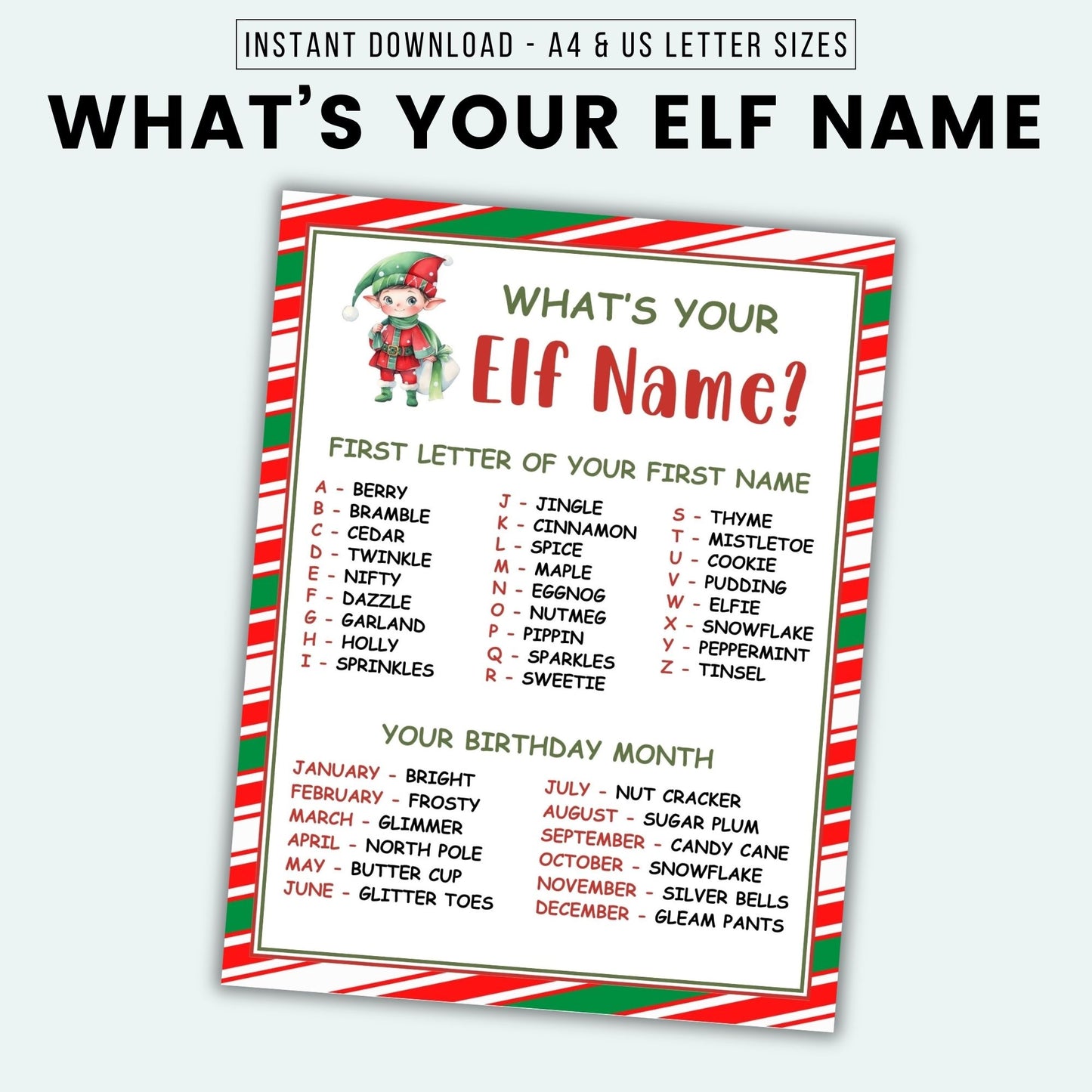 What's Your Elf Name
