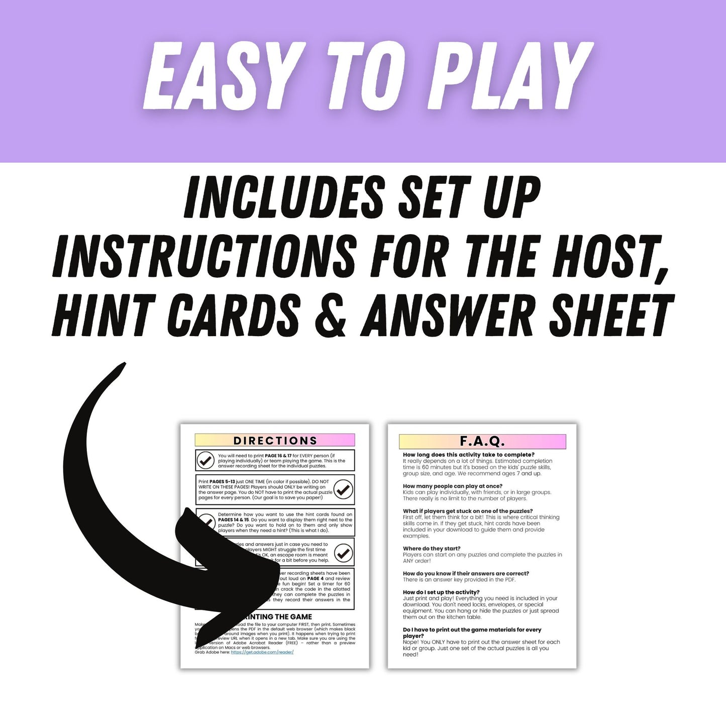 printable Easter Escape Room Kit.
