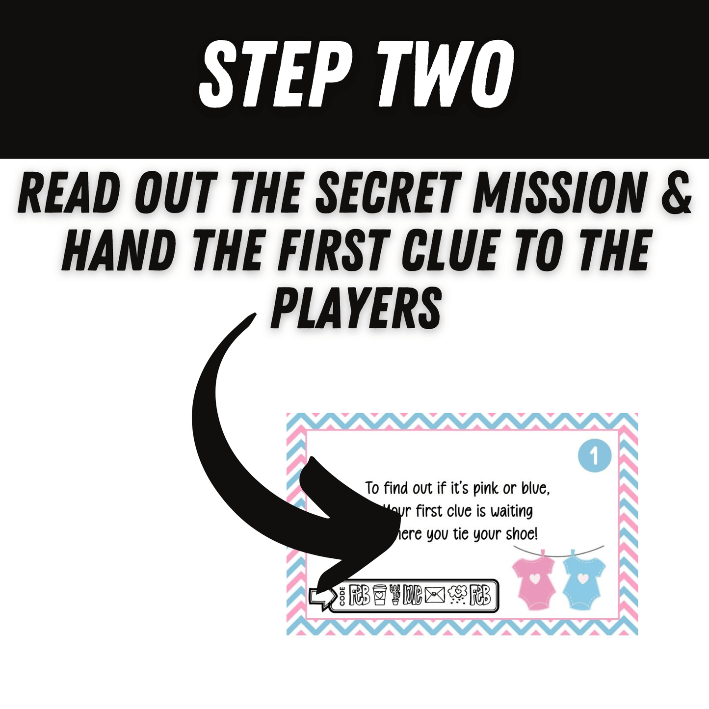 gender reveal scavenger hunt.
