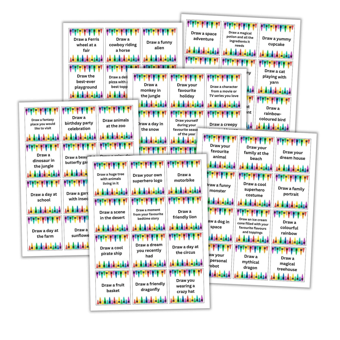 Drawing Prompt Cards For Kids - Simplify Create Inspire