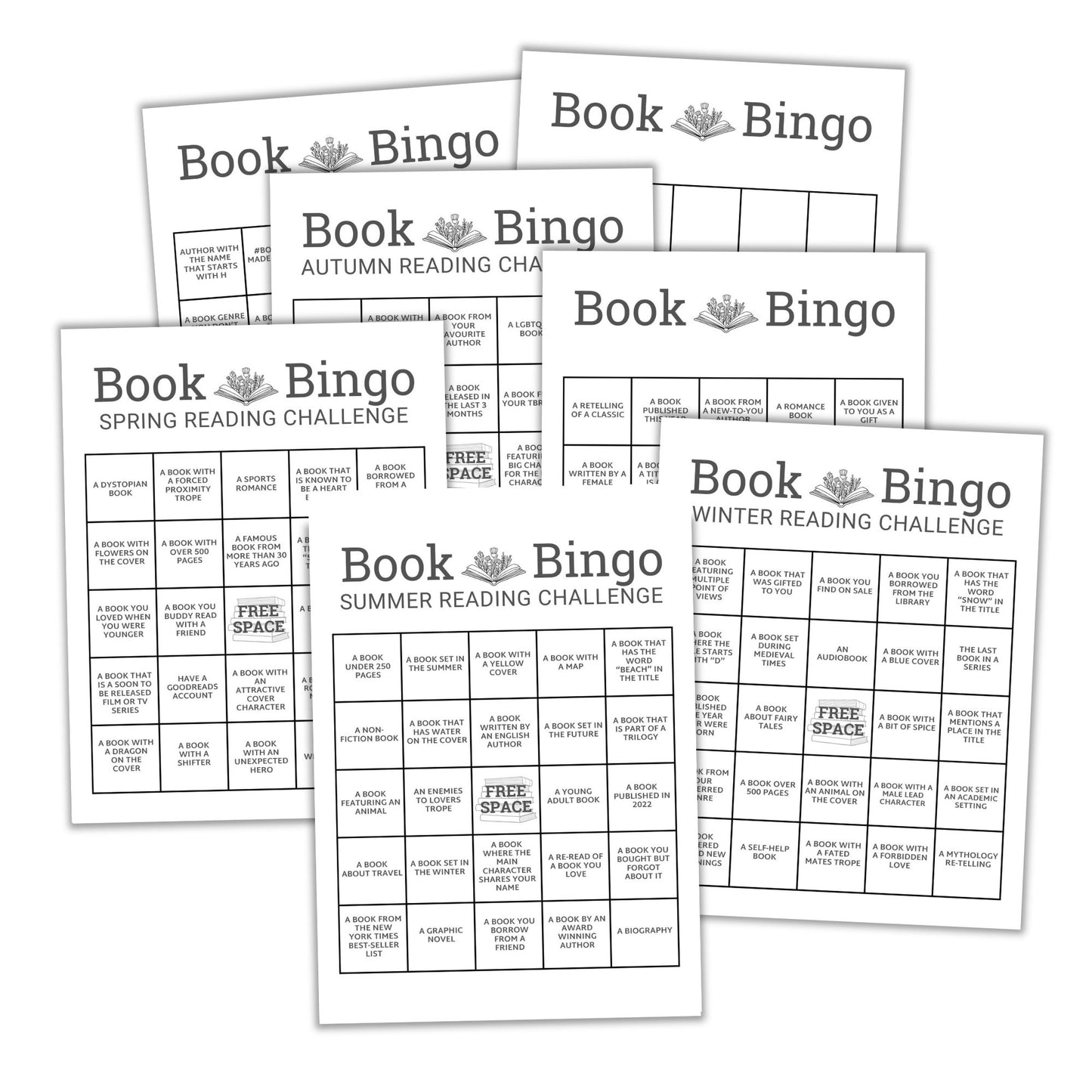 Printable Book Bingo Bundle
