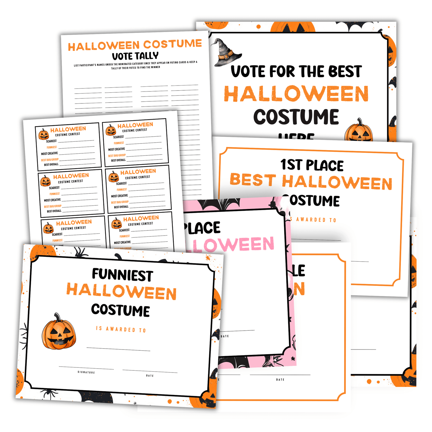 Halloween costume contest kit