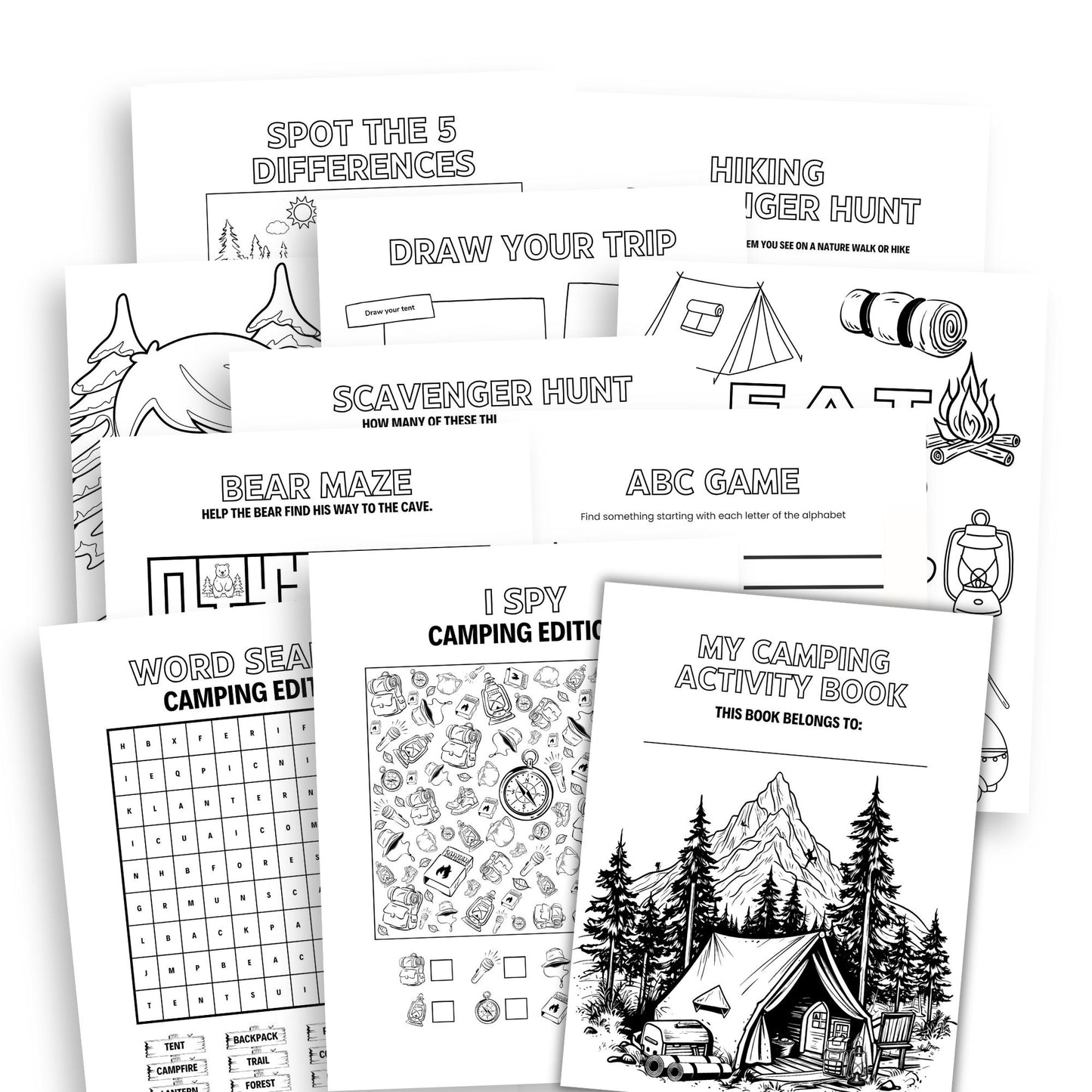 Printable Camping Activity Book