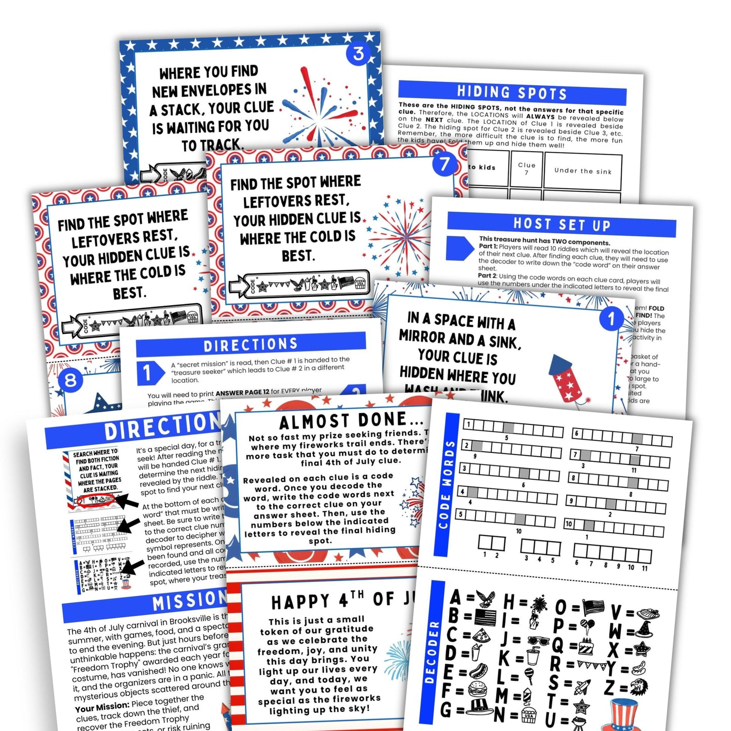4th Of July Scavenger Hunt