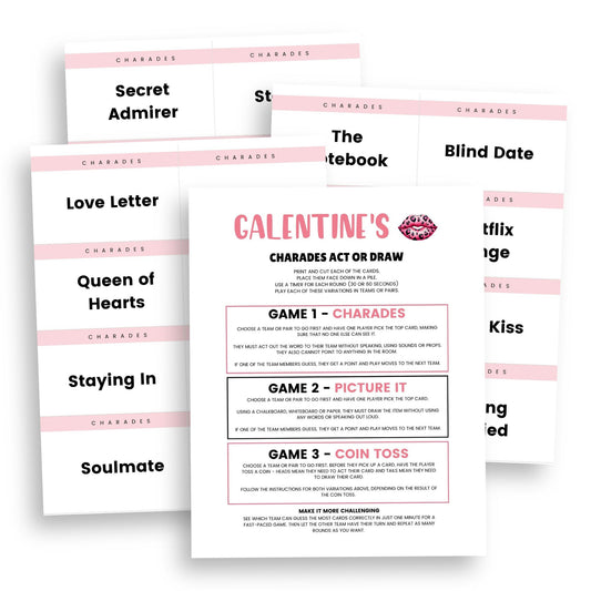 Galentines Day Charades - Simplify Create Inspire