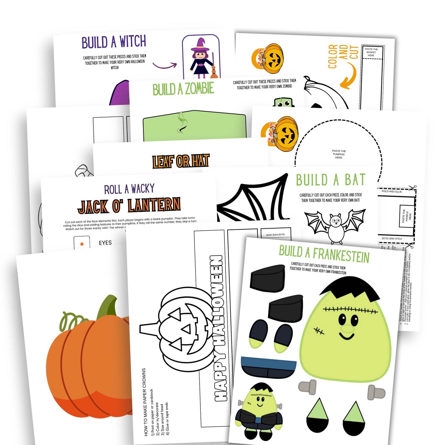 Halloween Paper Craft Bundle
