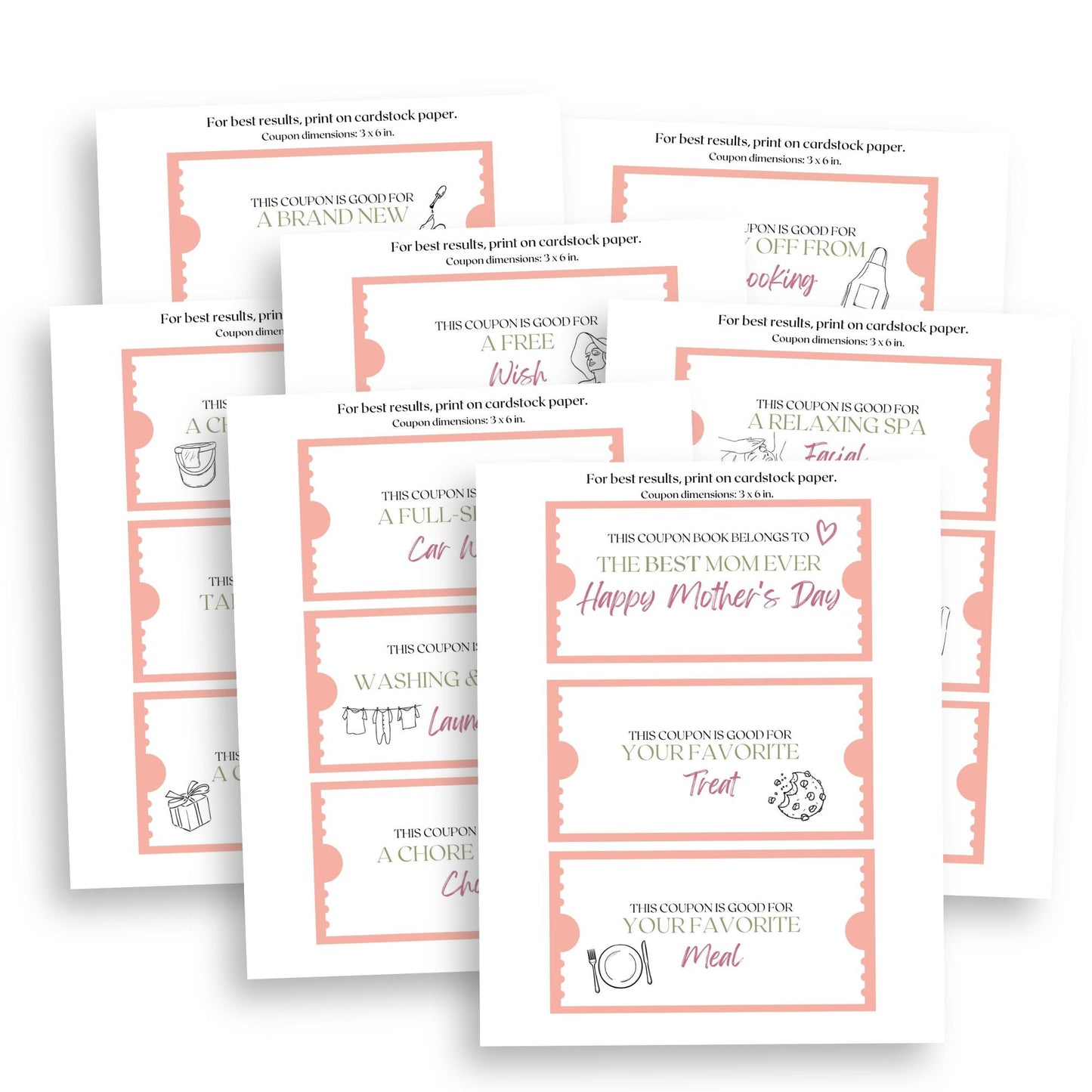 Printable Mother's Day Coupon Book