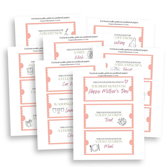 Printable Mother's Day Coupon Book
