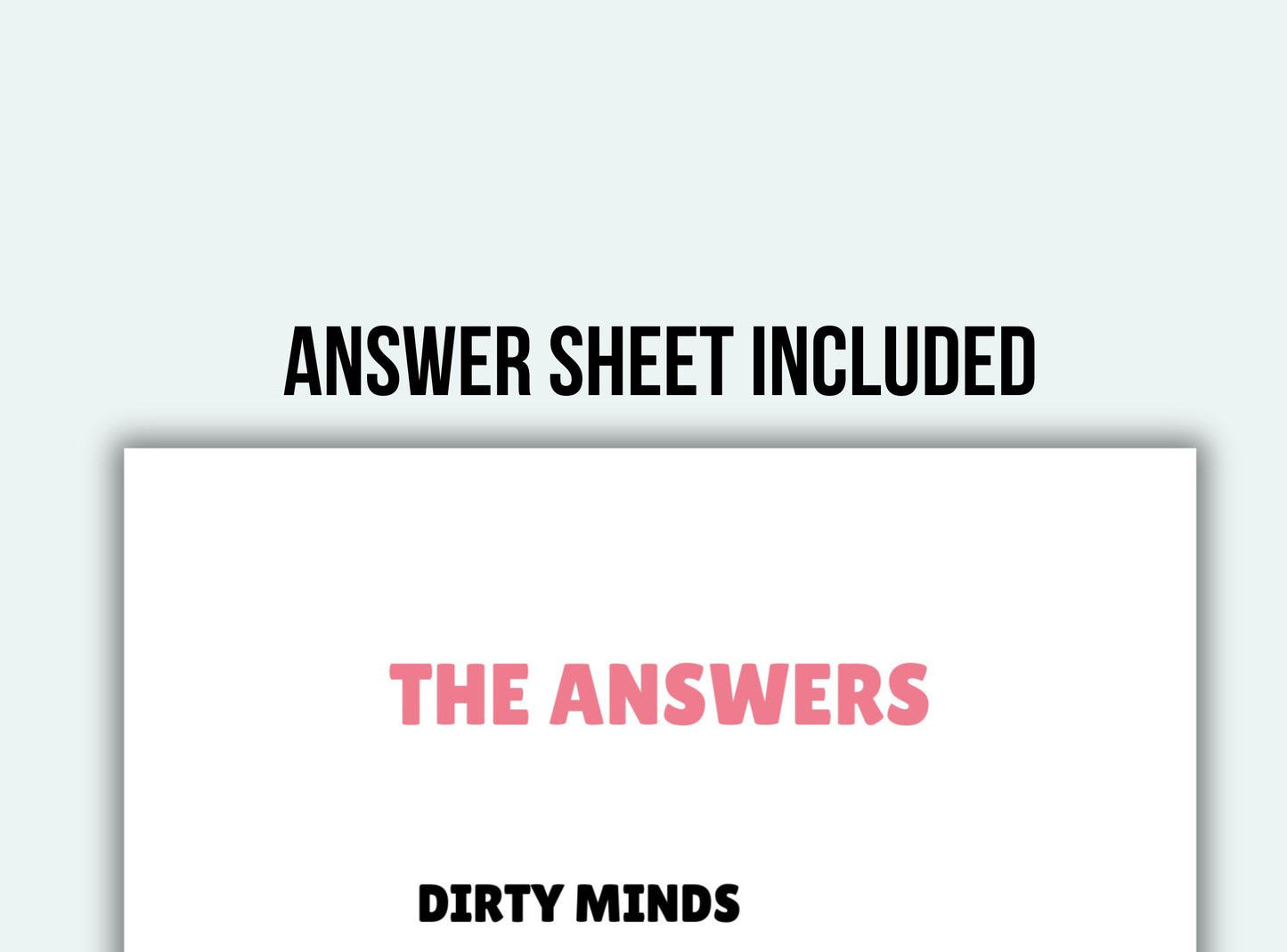 Dirty Minds Game