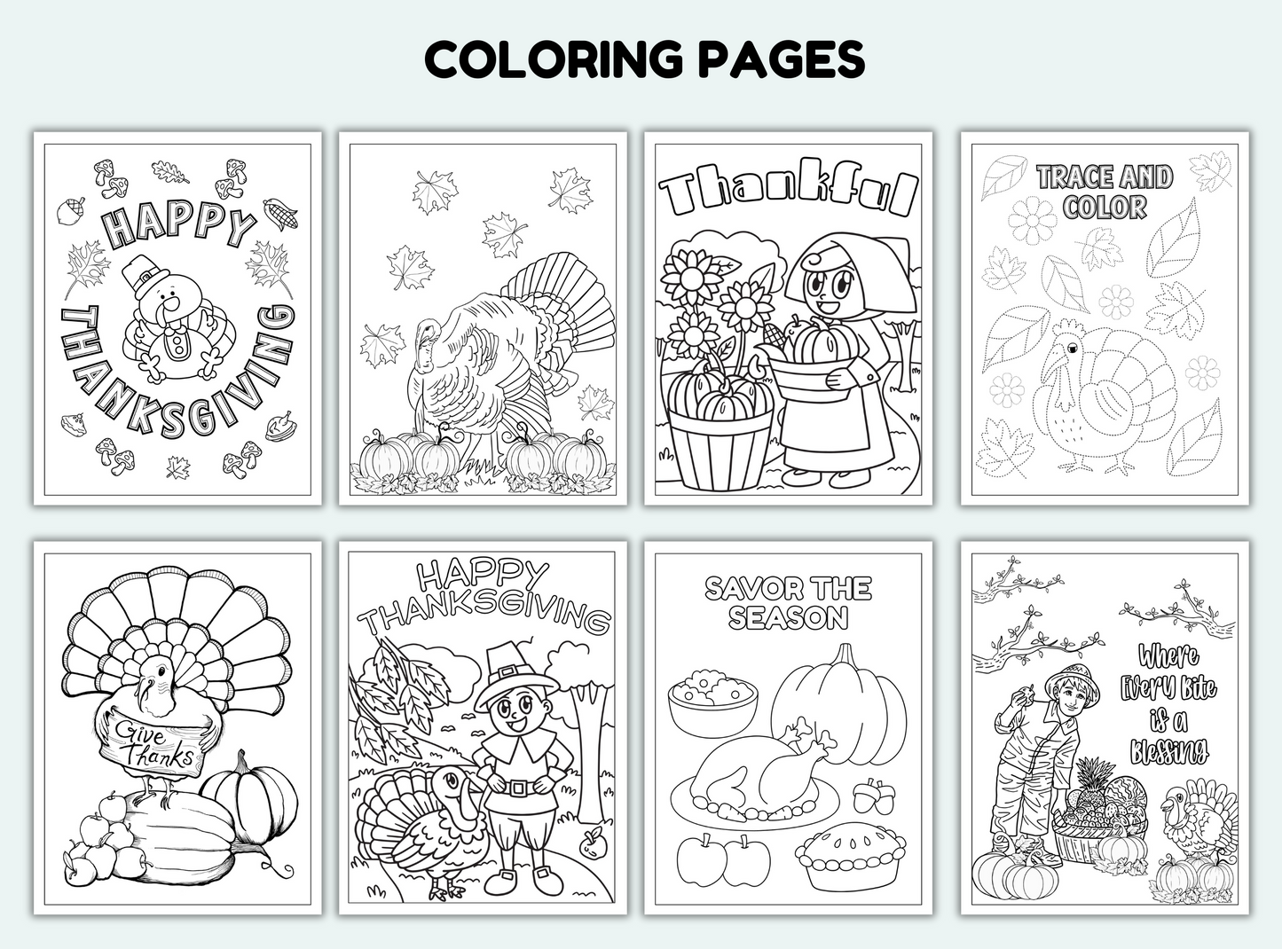 Thanksgiving Activity Book