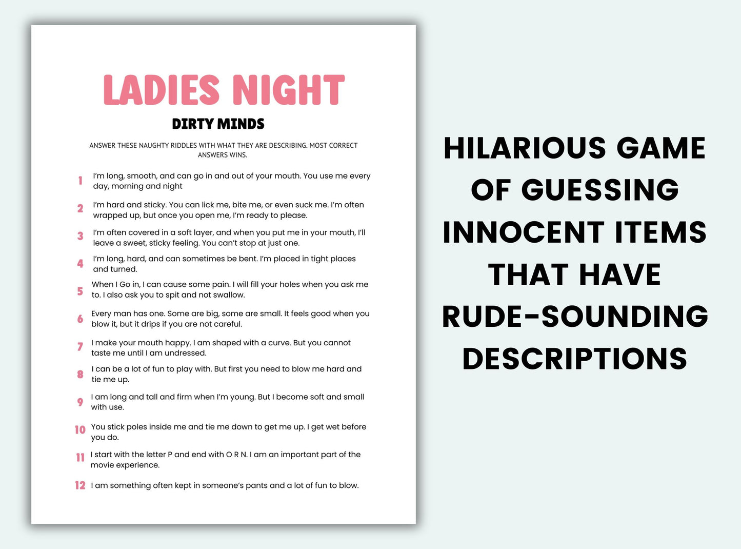Dirty Minds Game
