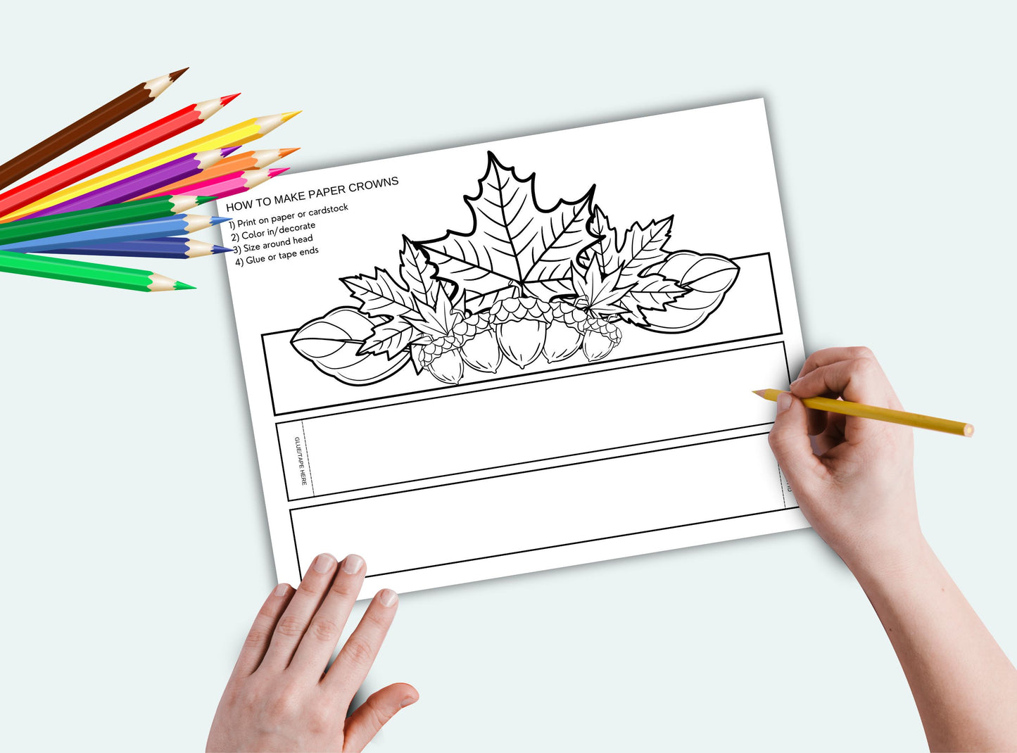Printable Thanksgiving Paper Crowns