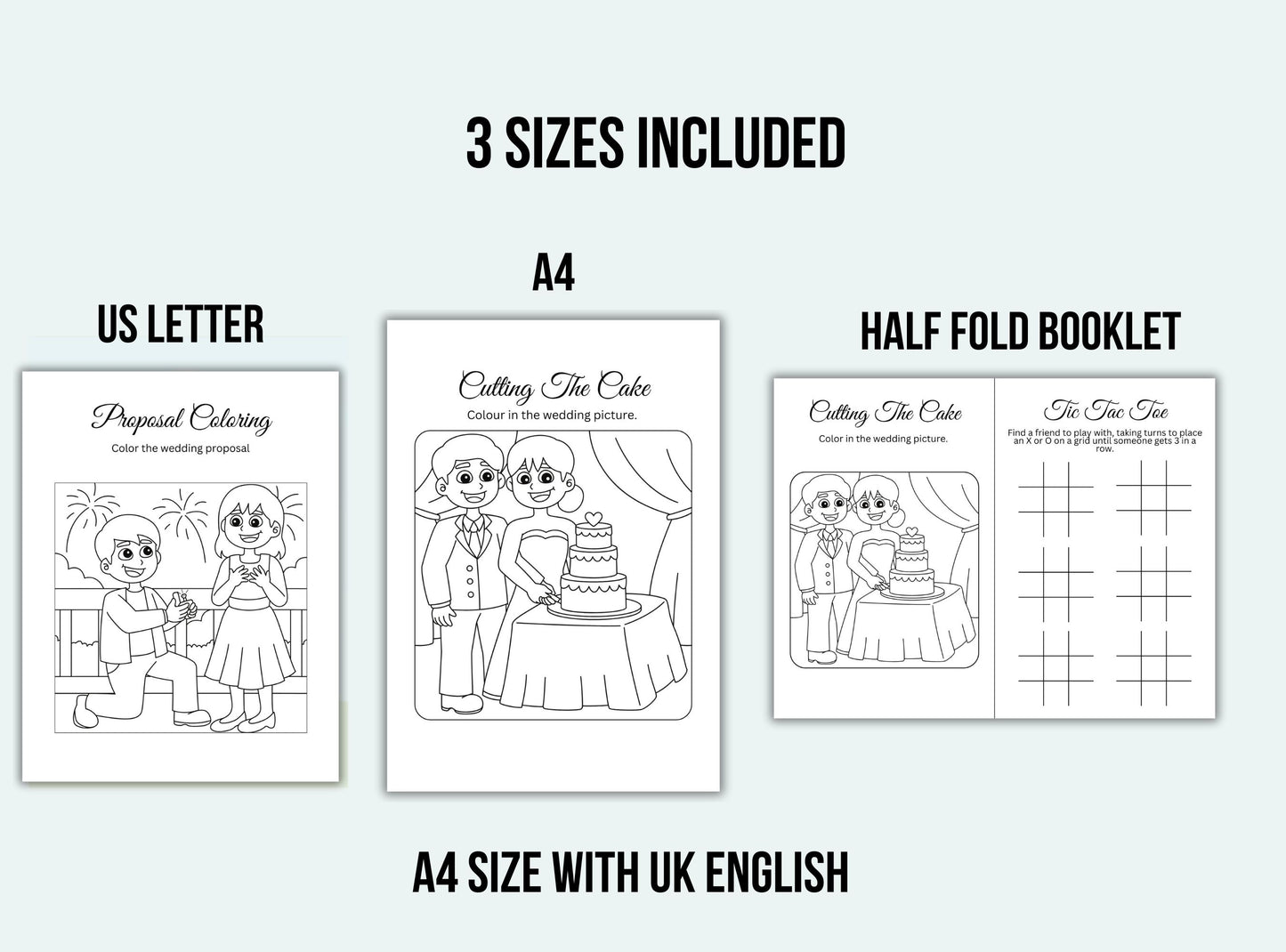printable wedding activity book.