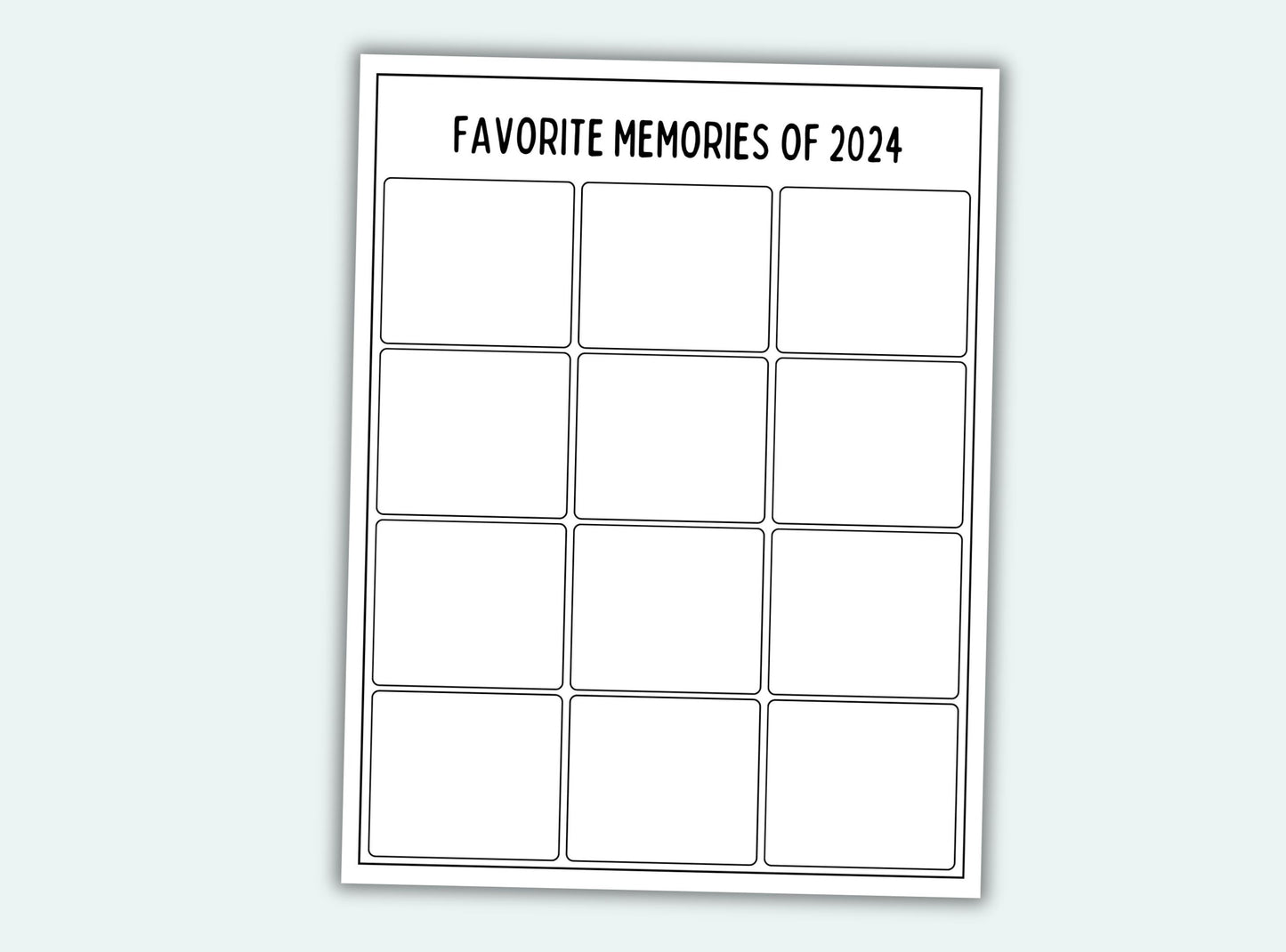 New Years Eve Activity Placemats