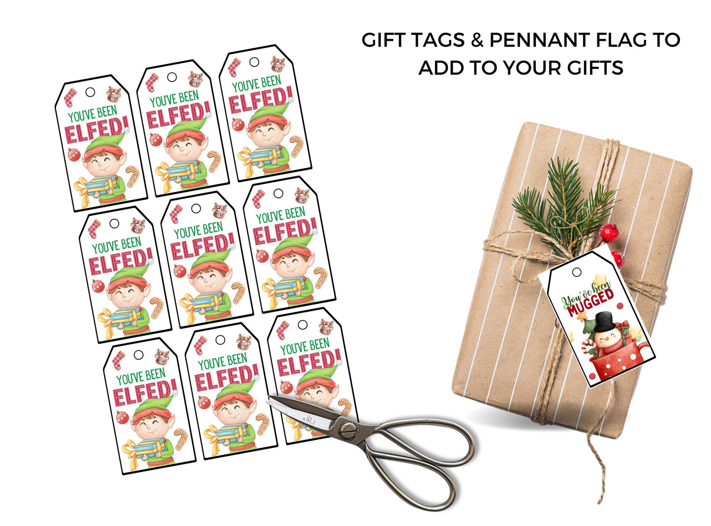 Printable You've Been Elfed Kit