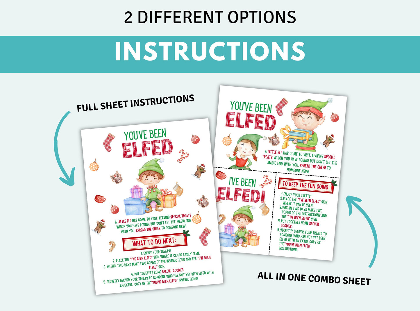 Printable You've Been Elfed Kit