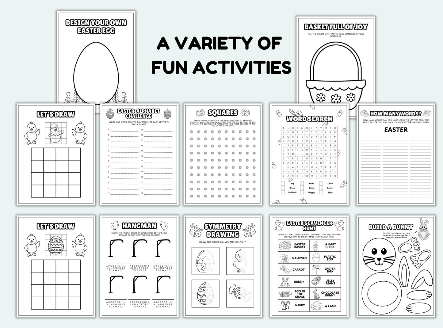 printable Easter Activity Book.