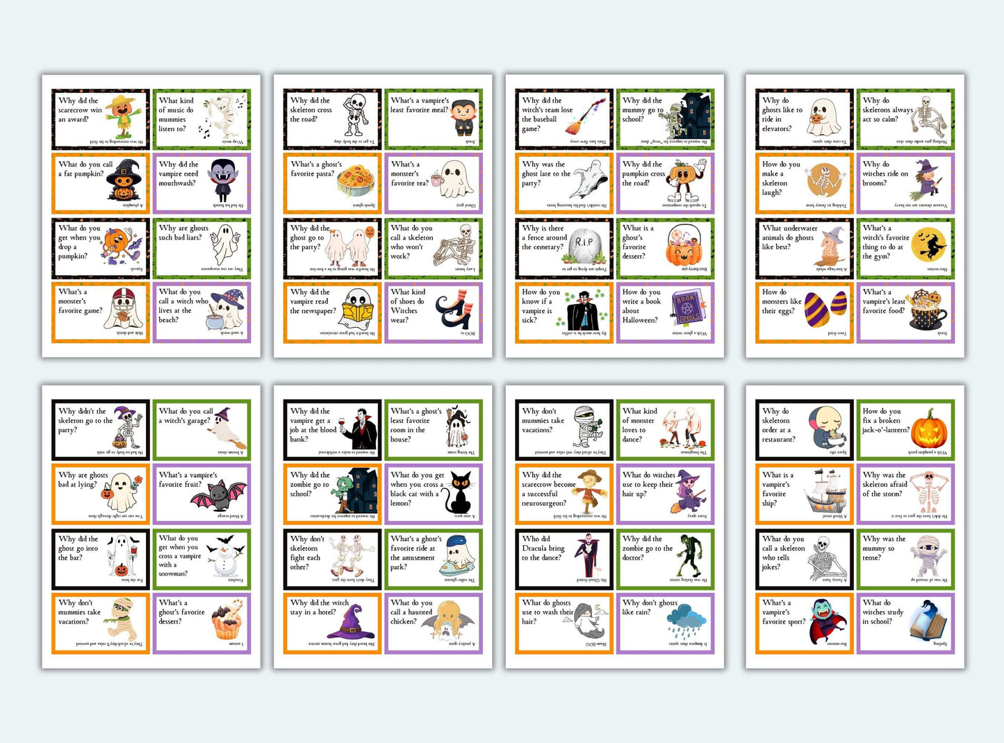 Printable Halloween Lunch Box Jokes