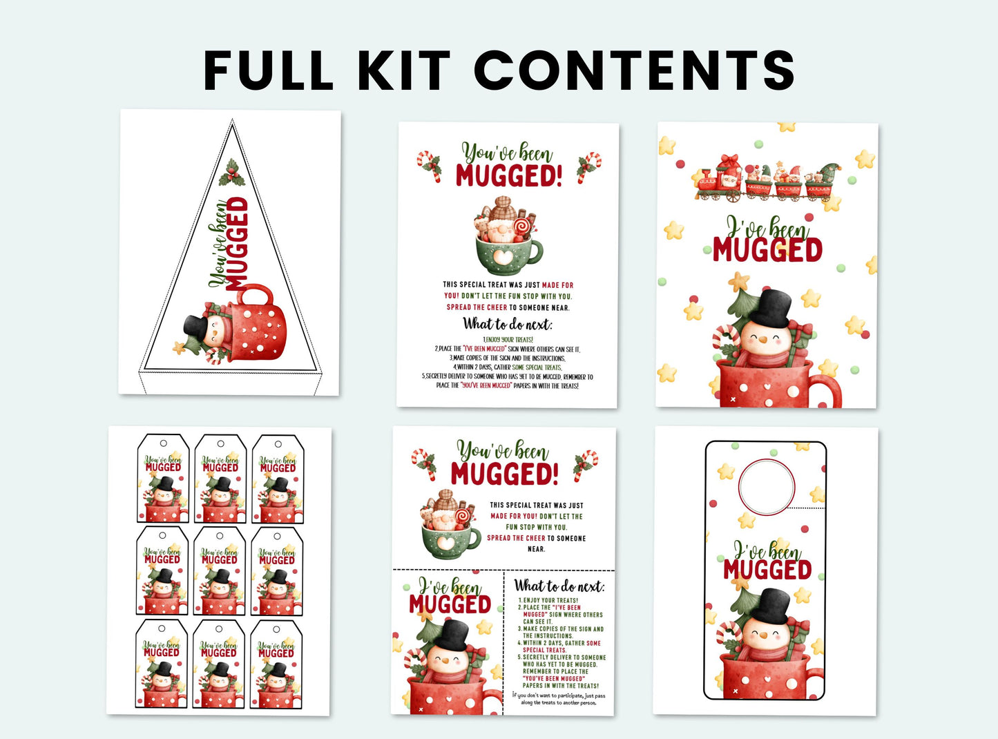Printable You've Been Mugged Kit