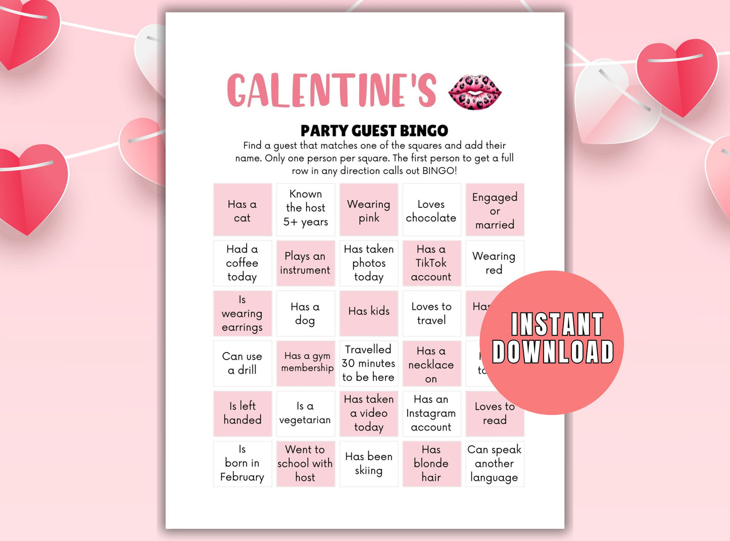 Valentine's Day Party Games Bundle