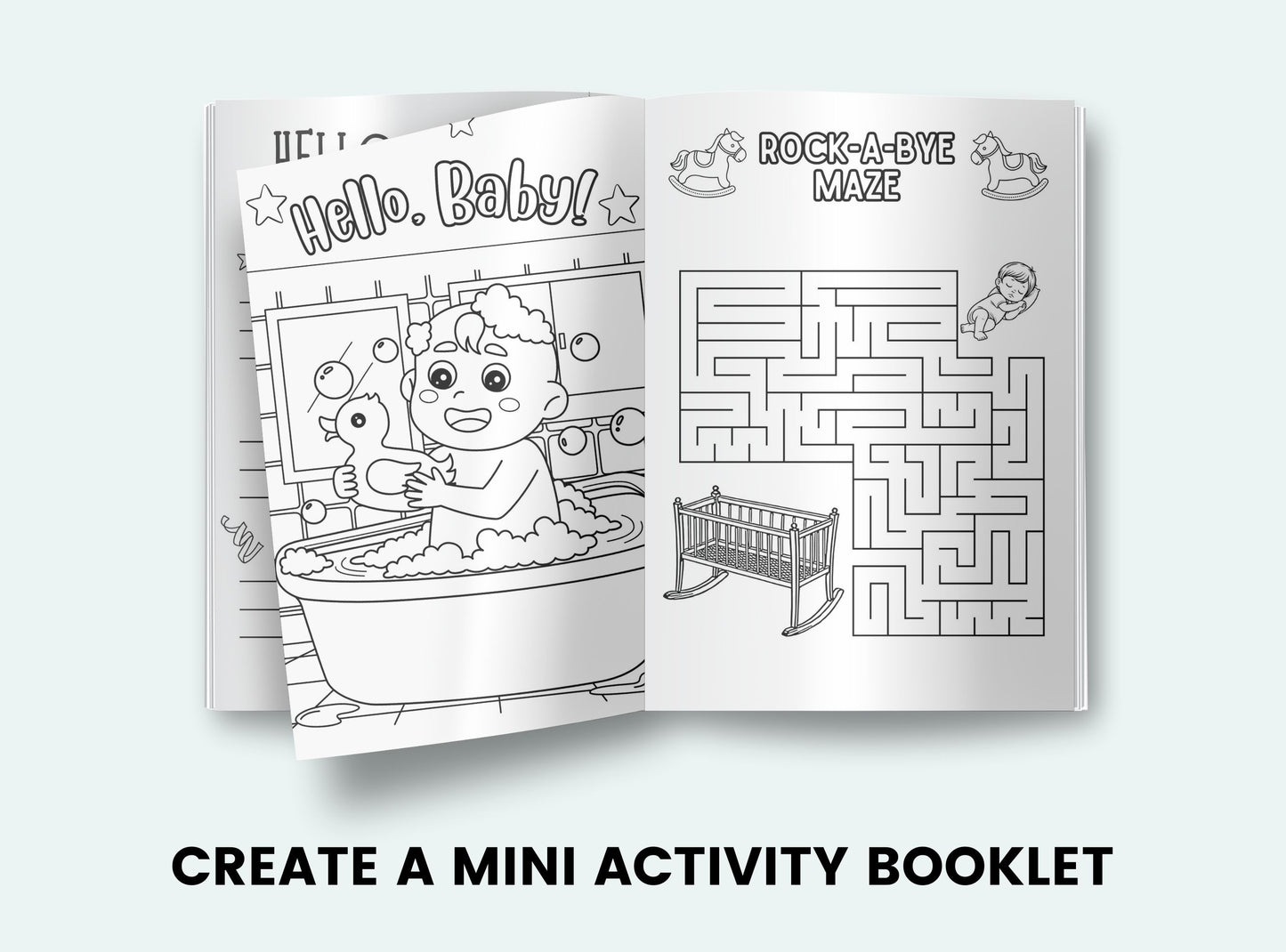 printable Baby Shower Activity Book.