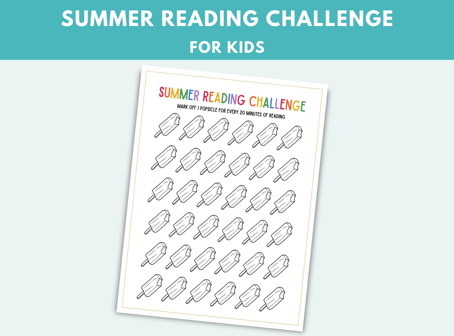 Printable Summer Reading Tracker For Kids