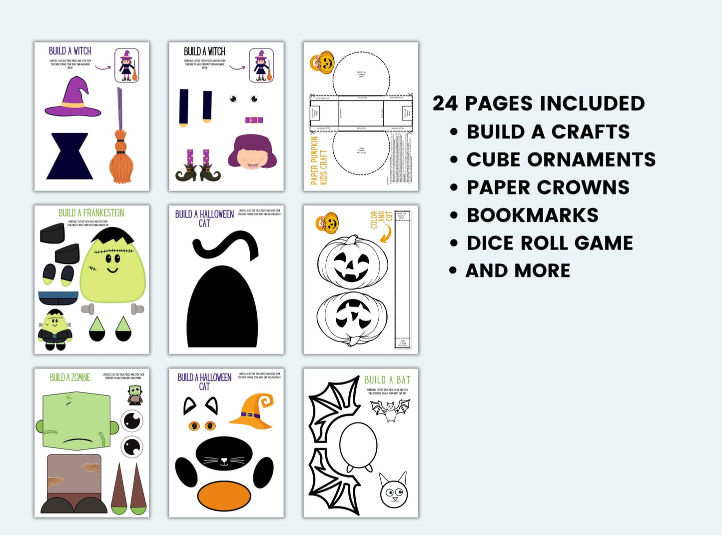 Halloween Paper Craft Bundle