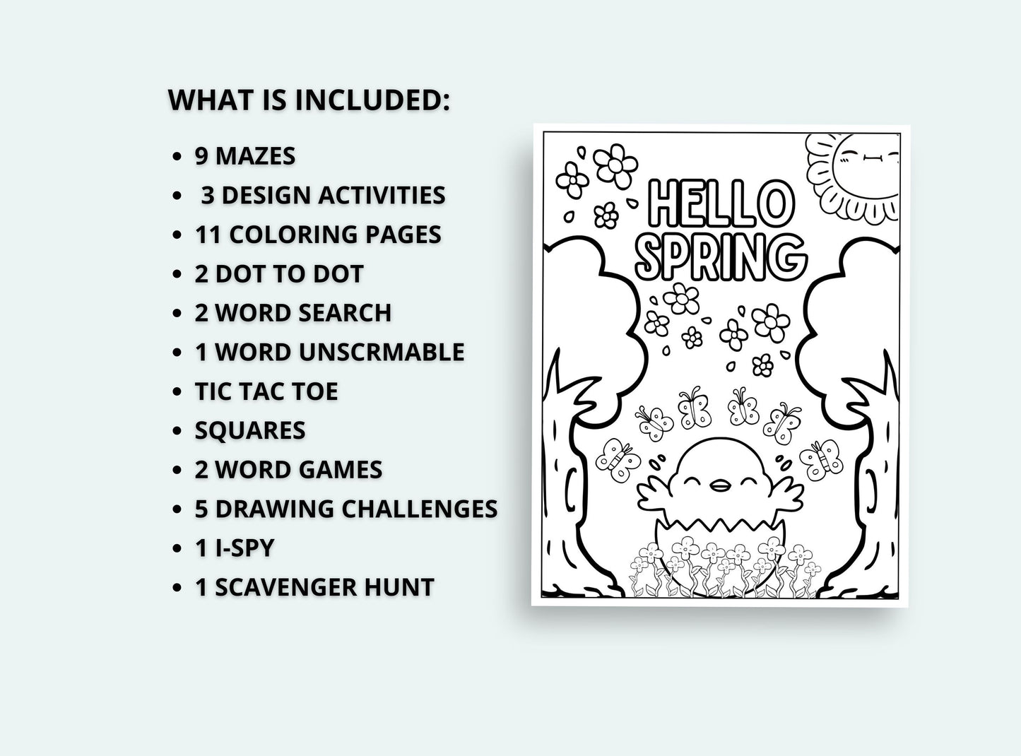 Printable Spring Activity Book