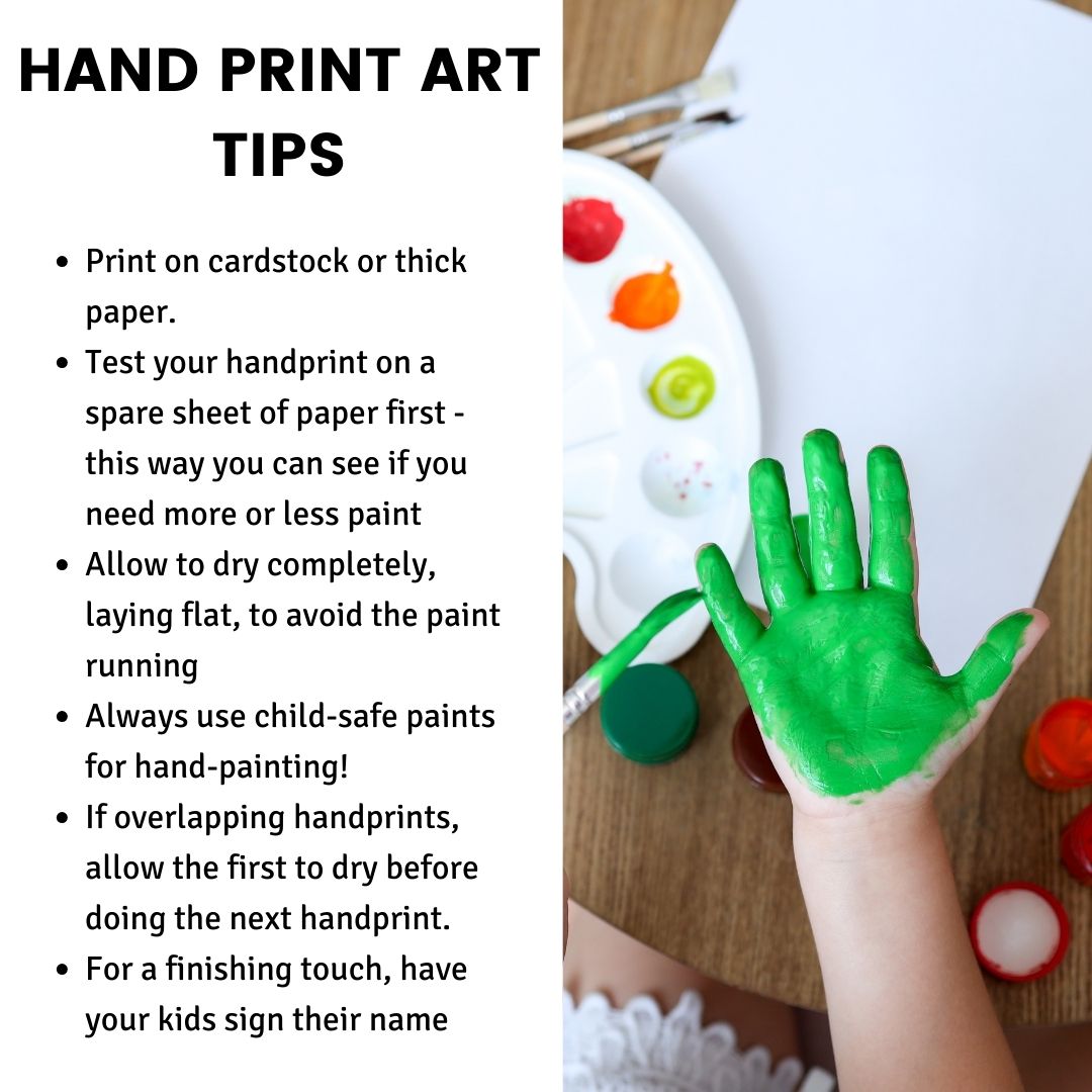 Printable Mother's Day Interview Handprint Craft