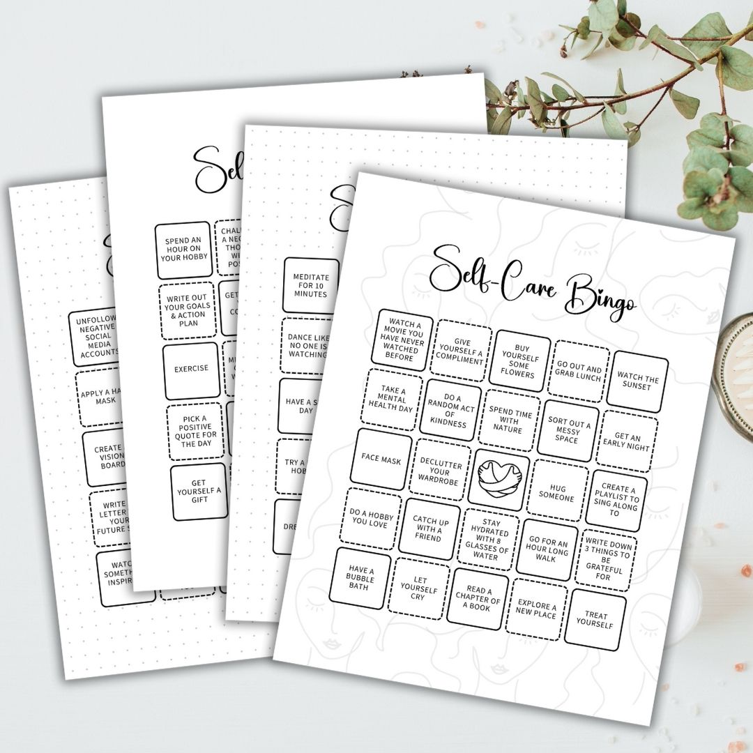 Printable Self-Care Bingo Bundle