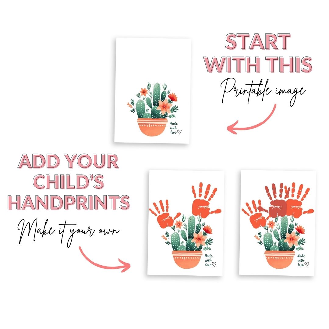 Printable Mother's Day Handprint Art Bundle