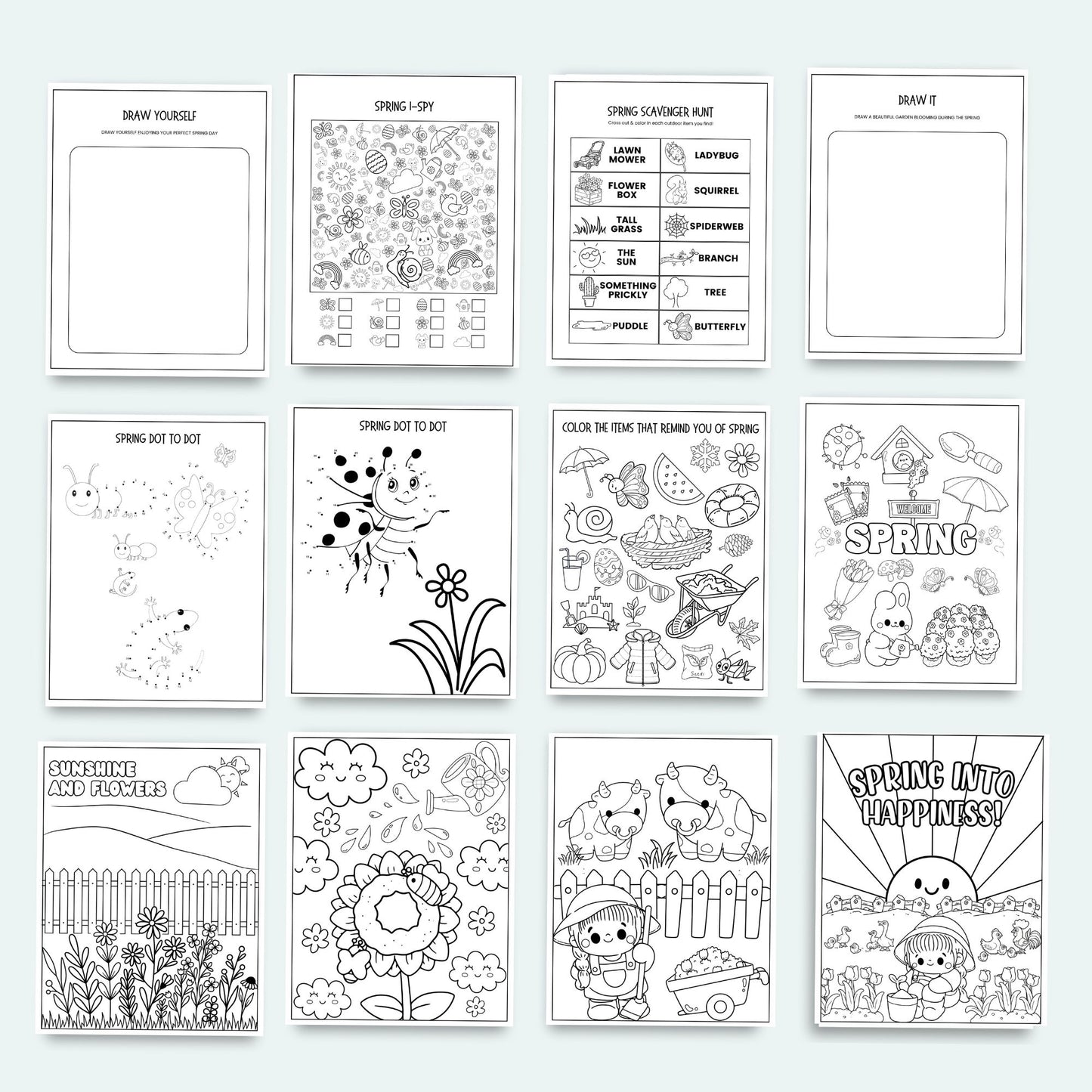 Printable Spring Activity Book