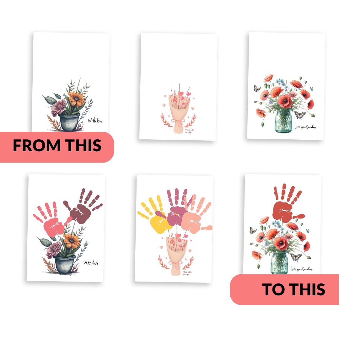 Printable Mother's Day Handprint Art Bundle