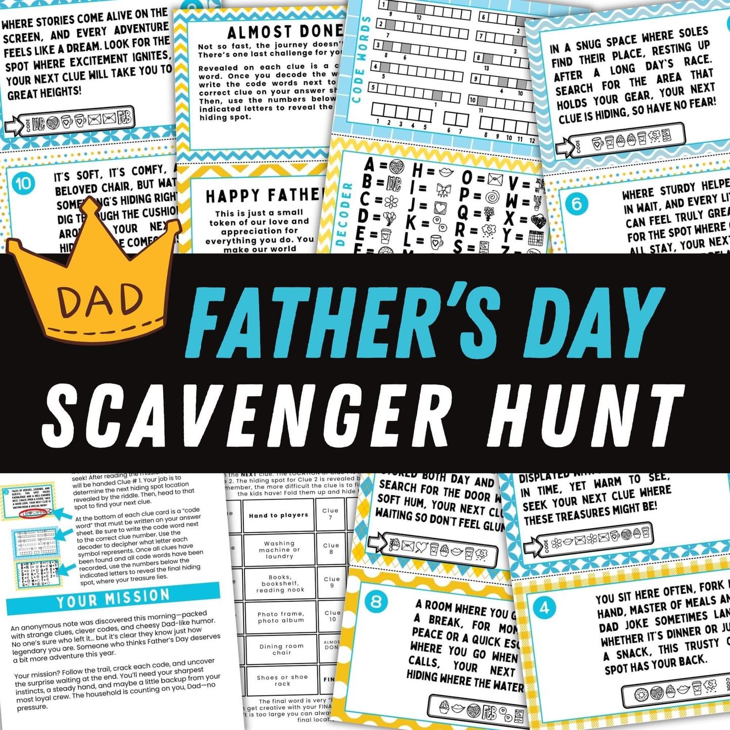 Father's day scavenger hunt.