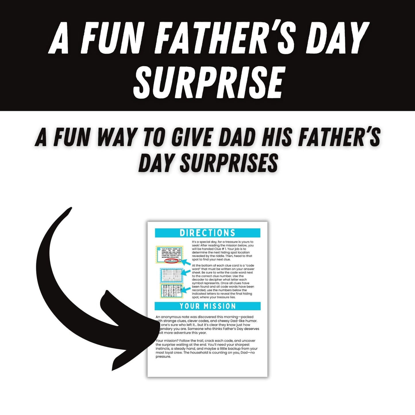 Father's day scavenger hunt.