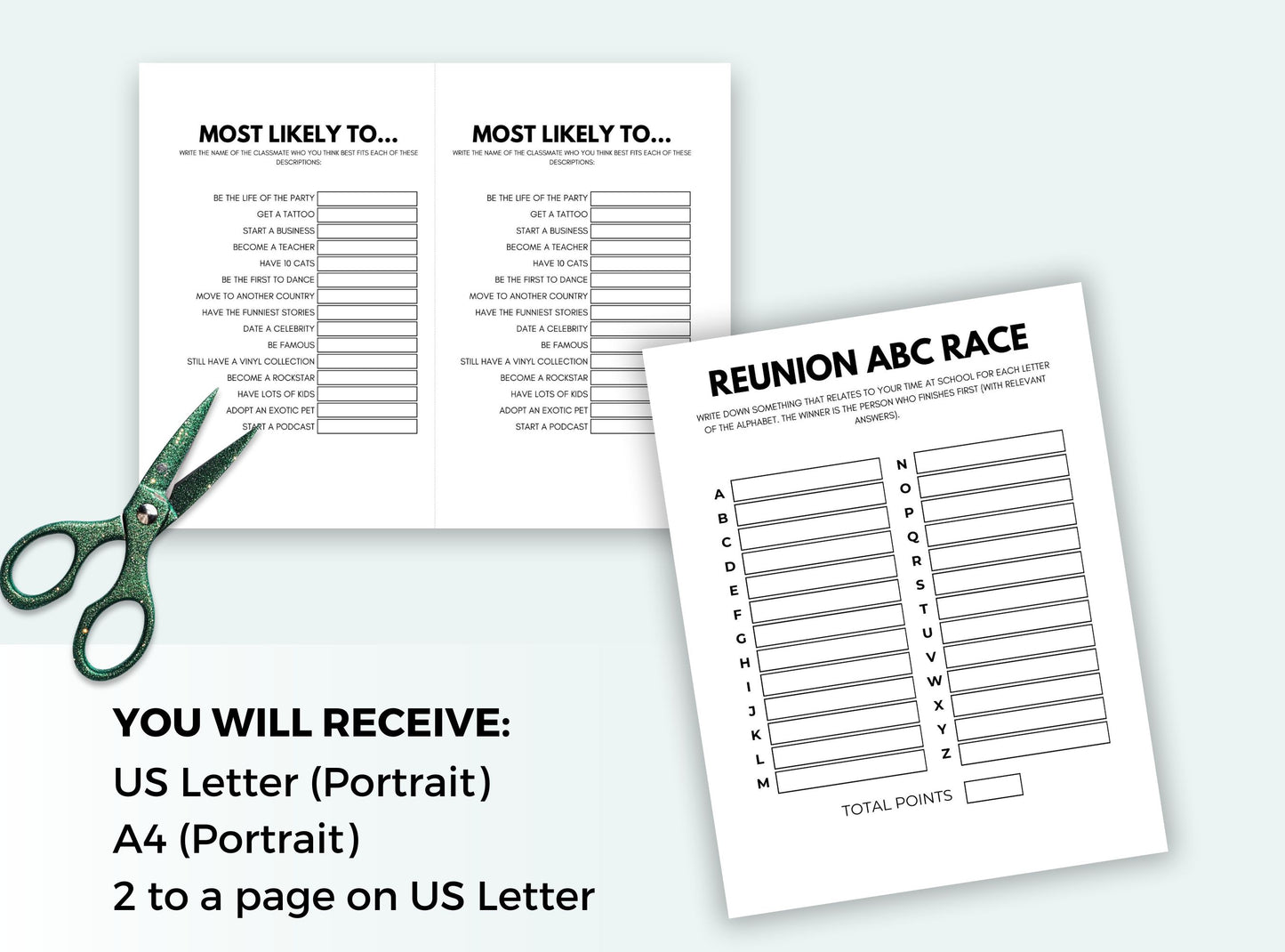 Printable Graduated In 1985 Party Game Bundle