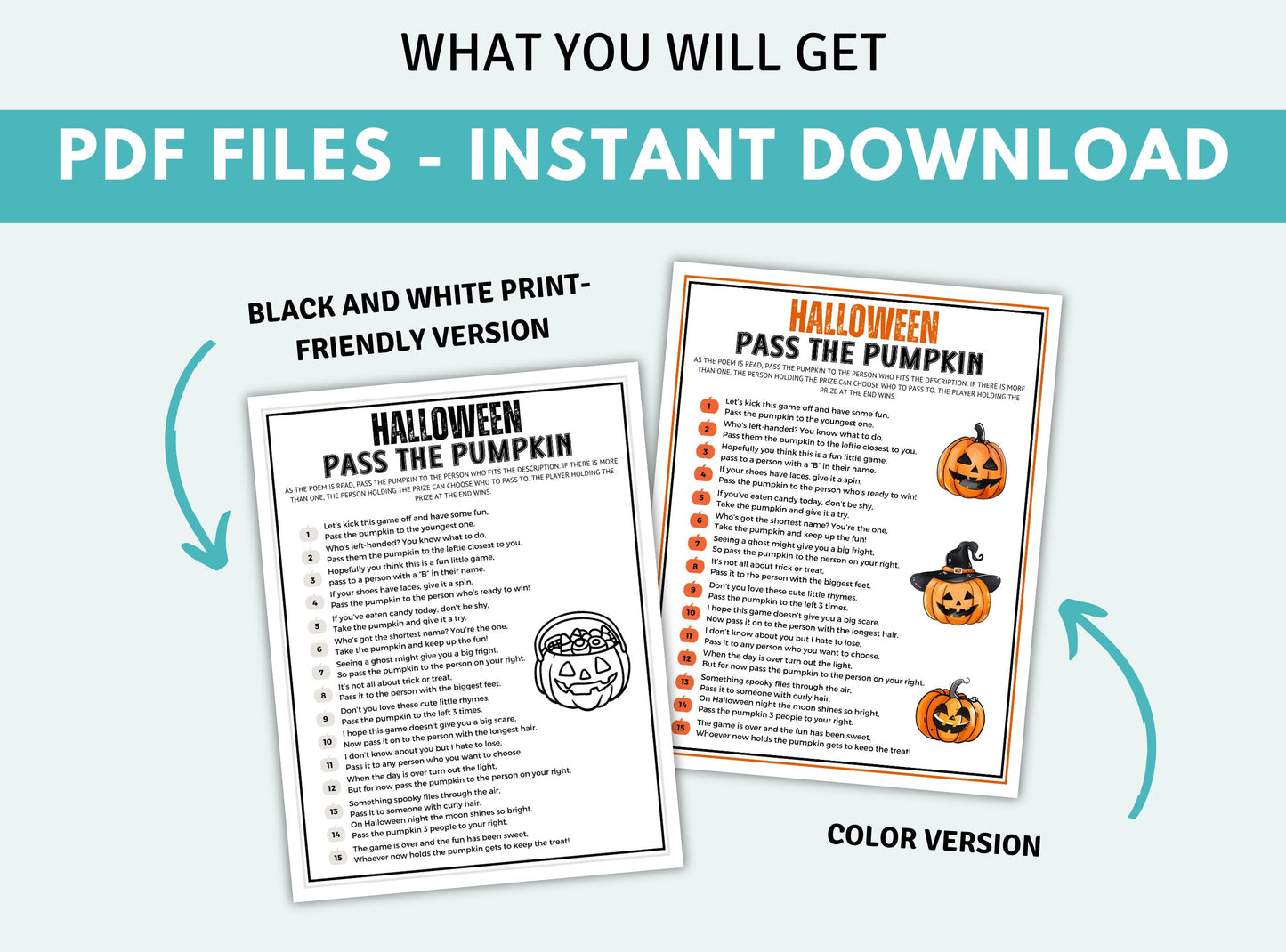 Pass The Pumpkin Game