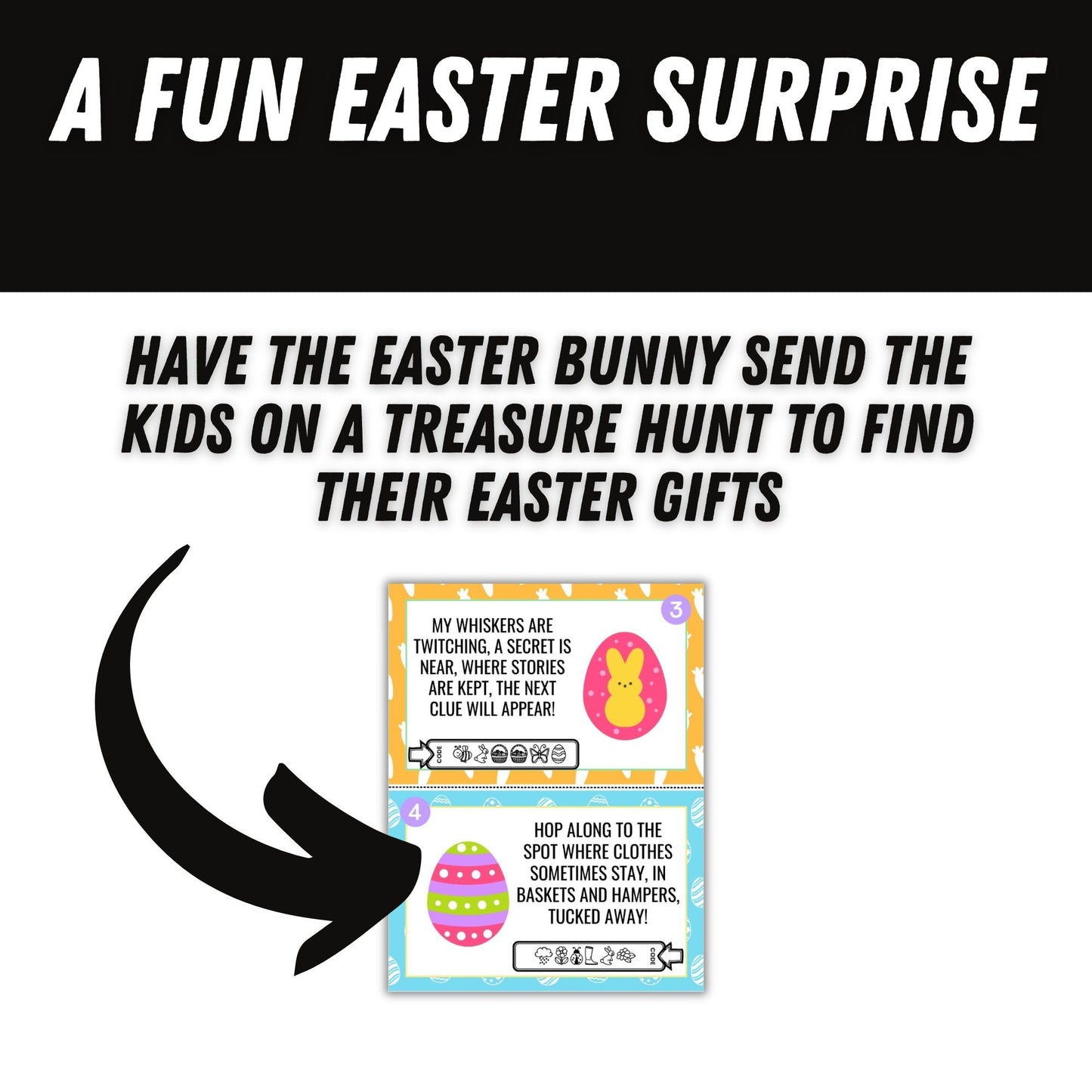 Printable Easter scavenger hunt.