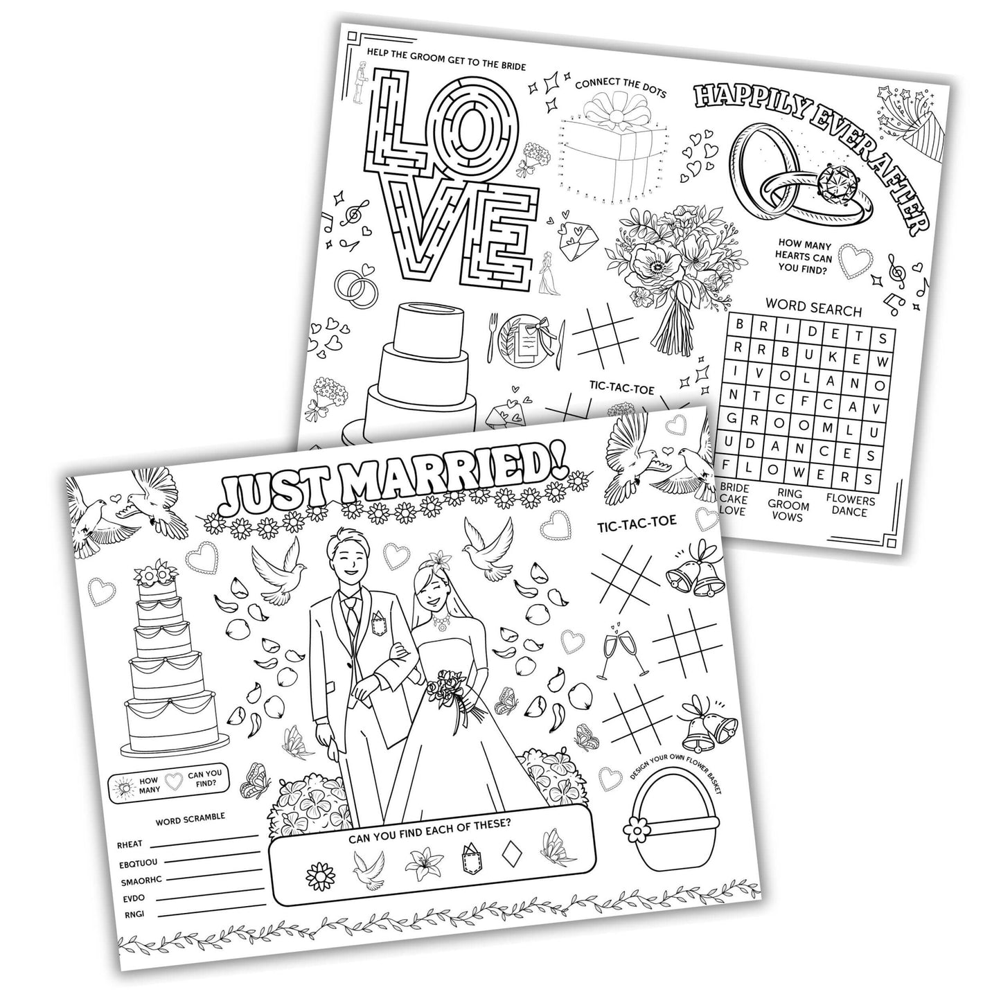Wedding Activity Placemats