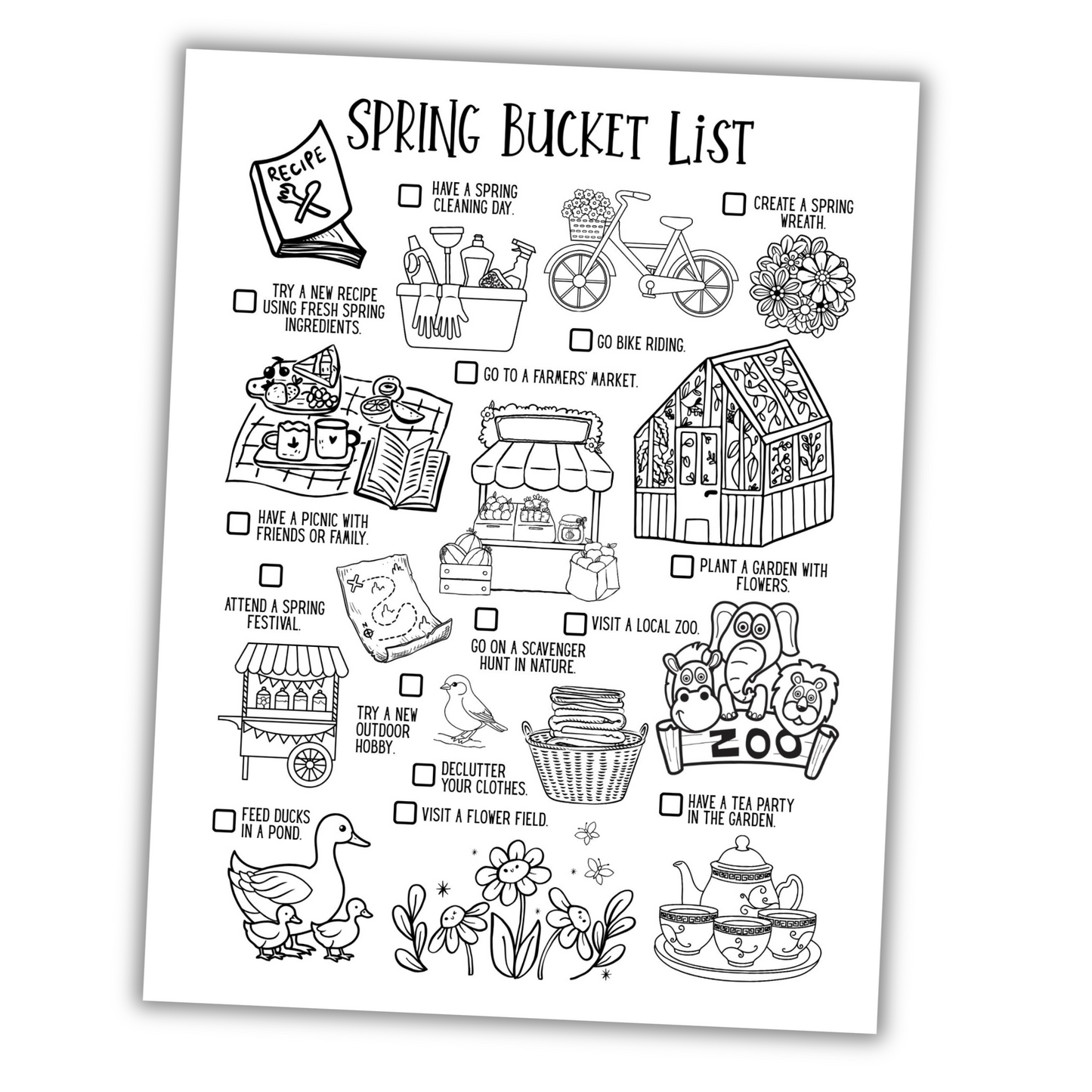 Spring Bucket List