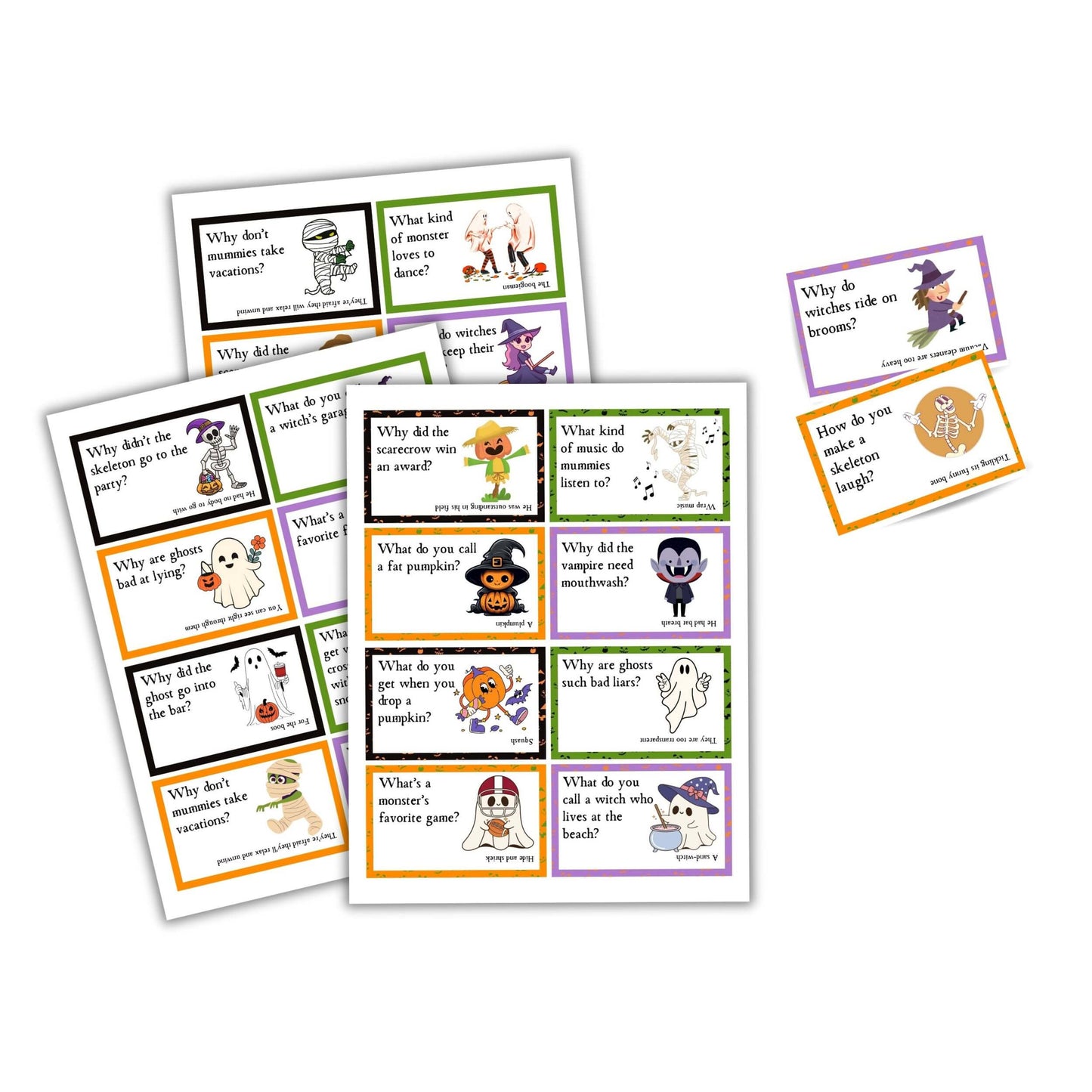 Printable Halloween Lunch Box Jokes