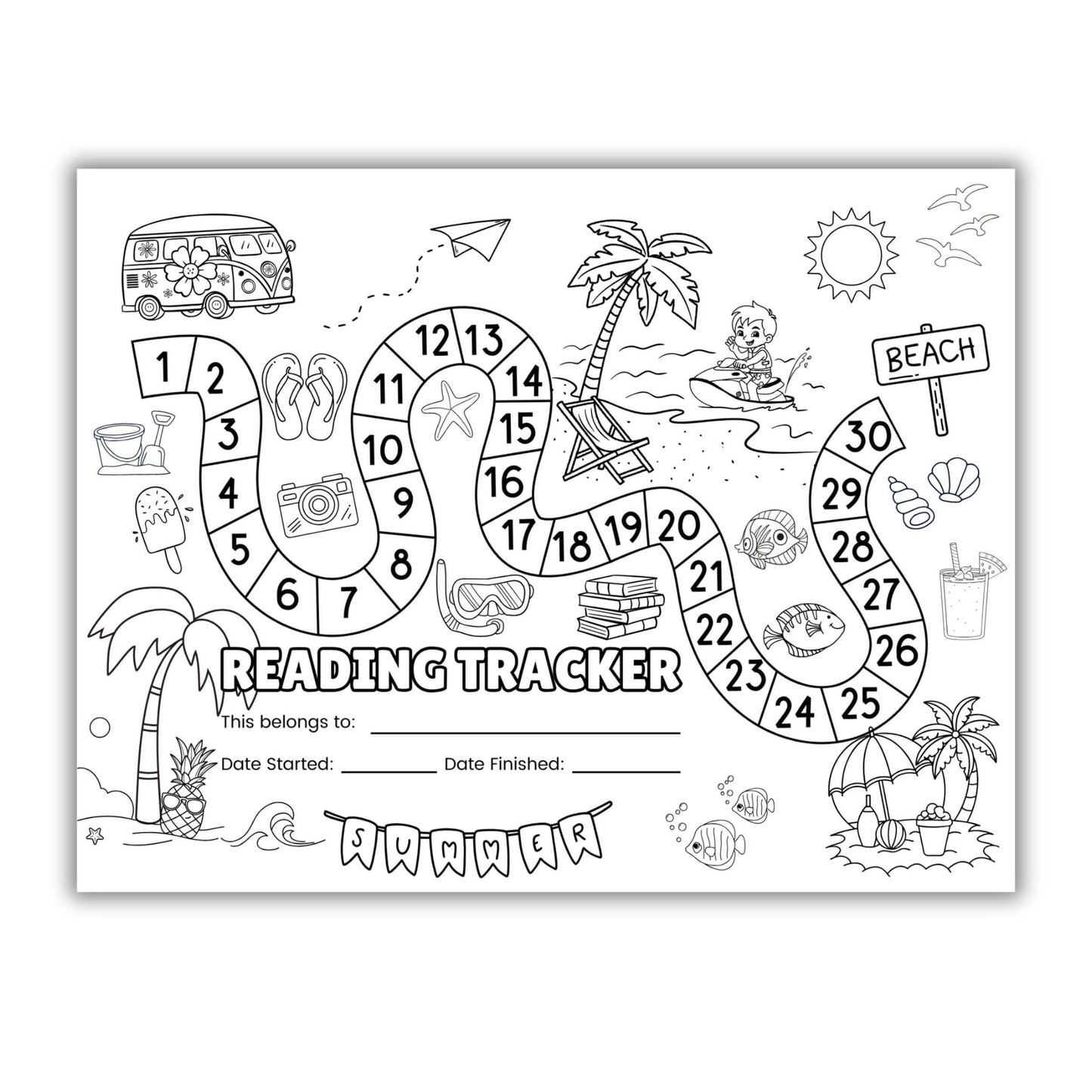 Summer Reading Challenge Tracker